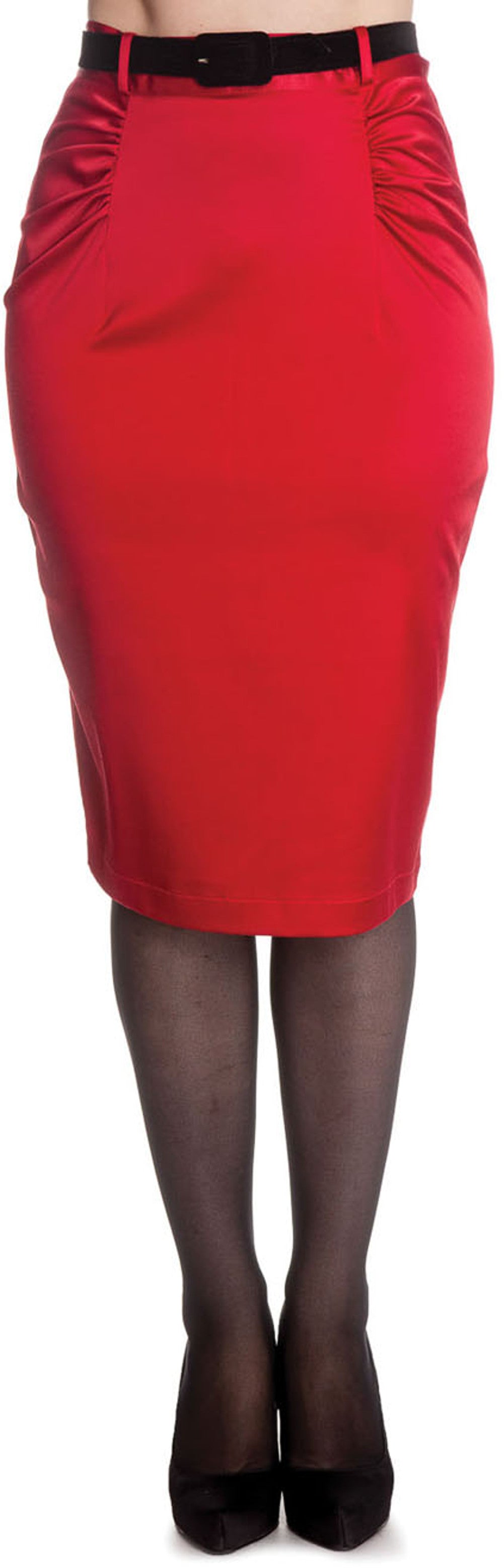 Hell_Bunny_BEBE_50s_Satin_Pin_Up_PENCIL_SKIRT_Rock_-_Rot