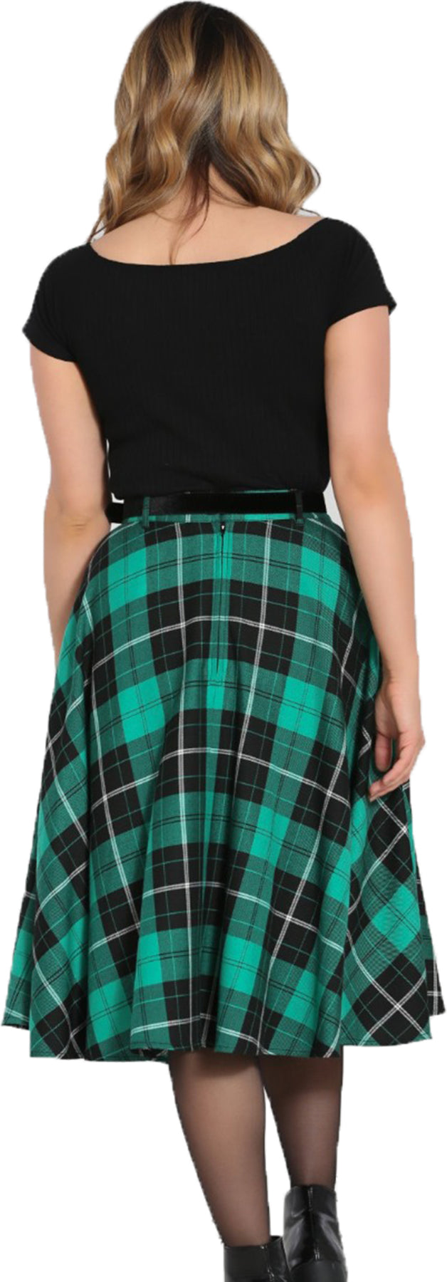 Hell_Bunny_BERYL_CHECK_50s_TARTAN_Karo_Velvet_Belt_TELLERROCK_Swing_Skirt_Killer_Kirsche-2