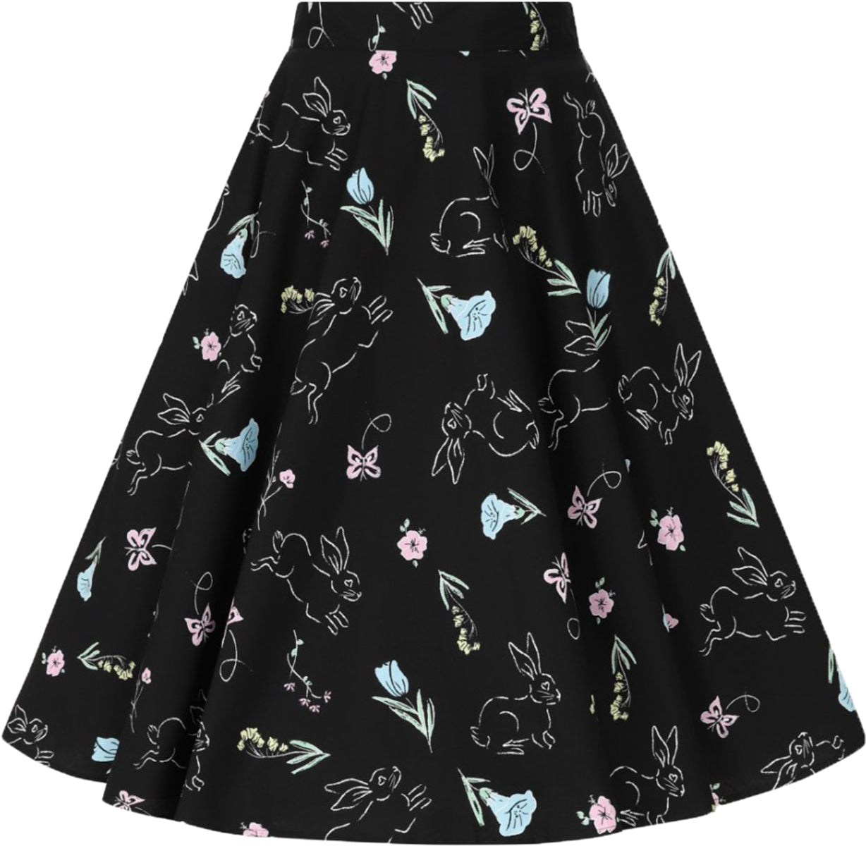 Hell_Bunny_BINKY_Bunny_Hasen_BLUMEN_Floral_Swing_Skirt_TELLERROCK-4