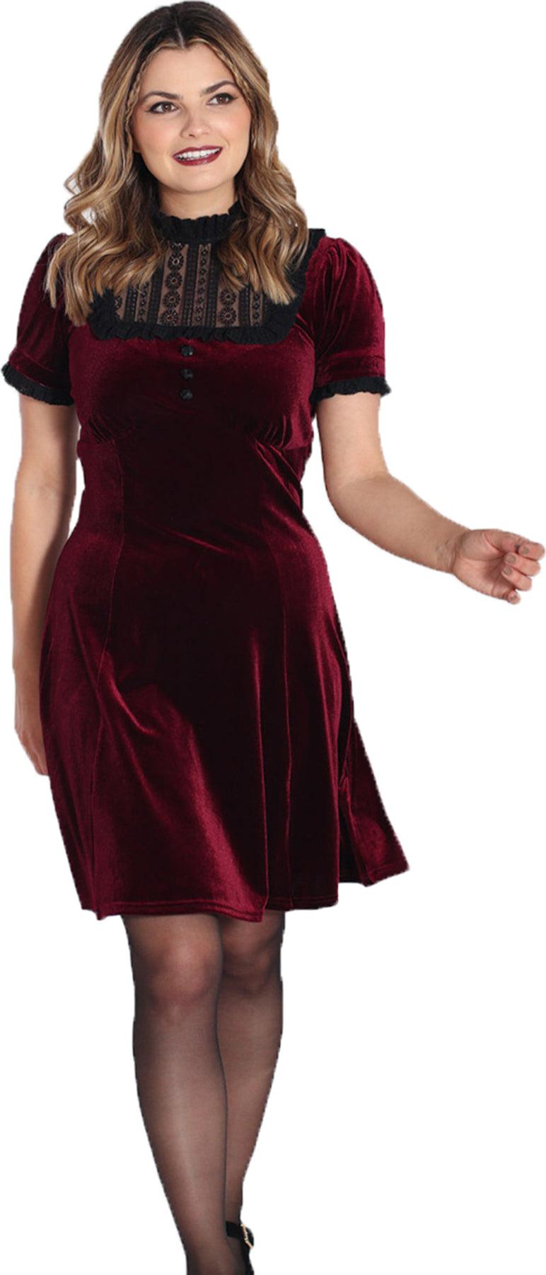 Hell_Bunny_CAROLINE_VELVET_Vintage_SAMT_Spitze_Floral_Lace_A-LINIE_DRESS_Kleid_Killer_Kirsche-1