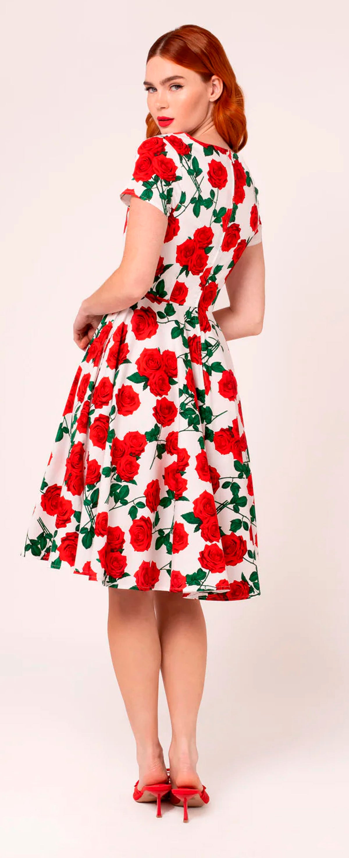 Hell_Bunny_DOLCE_VITA_Vintage_ROSEN_Floral_Retro_Red_Roses_V-Neck_SWING_DRESS_Kleid_-_Weiss-4