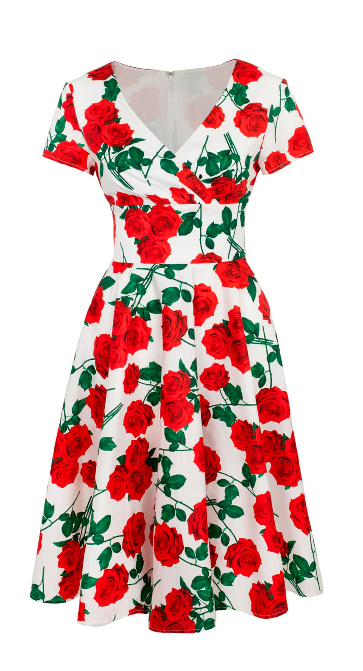 Hell_Bunny_DOLCE_VITA_Vintage_ROSEN_Floral_Retro_Red_Roses_V-Neck_SWING_DRESS_Kleid_-_Weiss-6