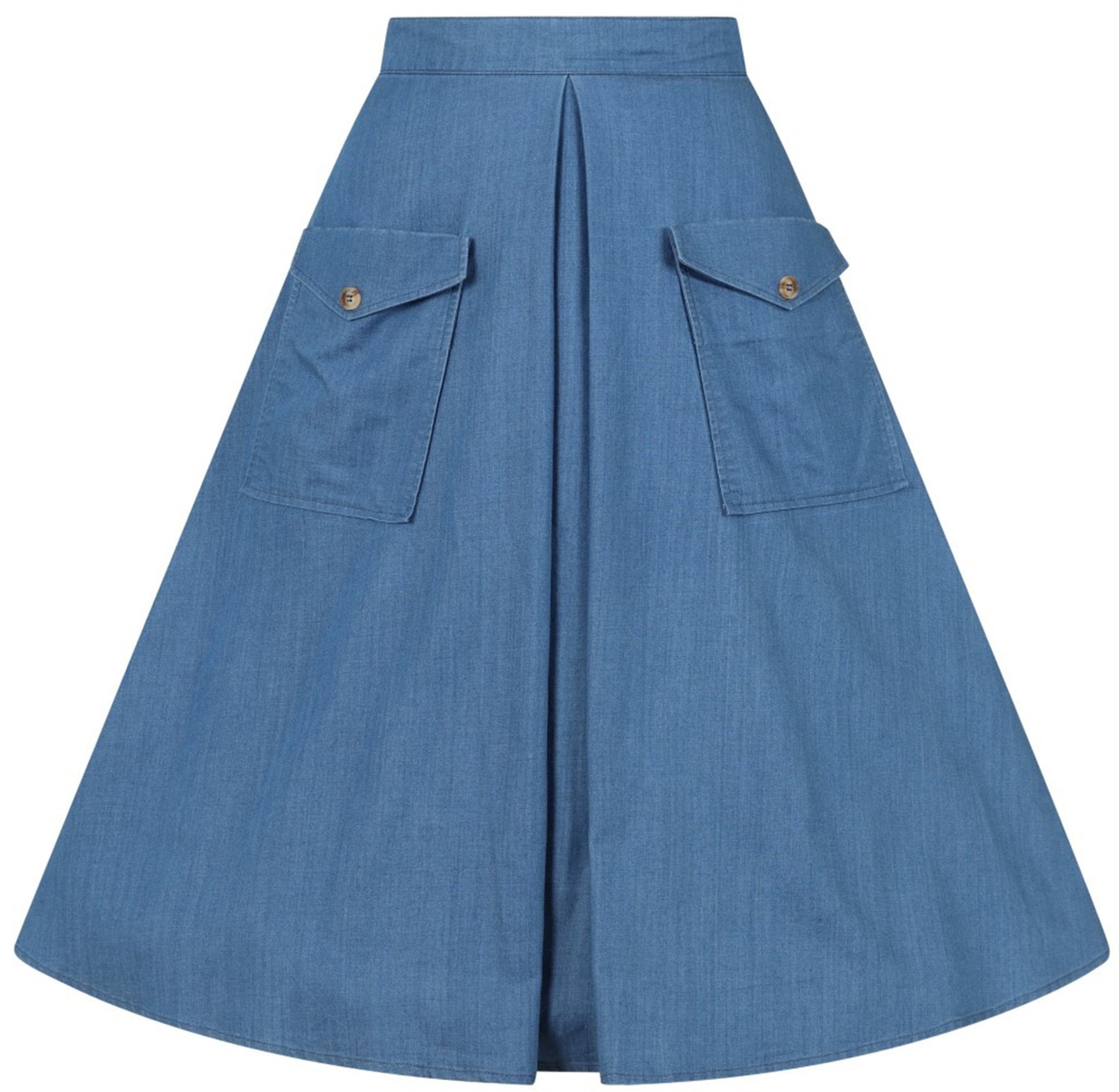 Hell_Bunny_FREDDIE_Vintage_CHAMBRAY_Denim_Plus_Size_SWING_SKIRT_A-Linie_Rock_killer_kirsche_4