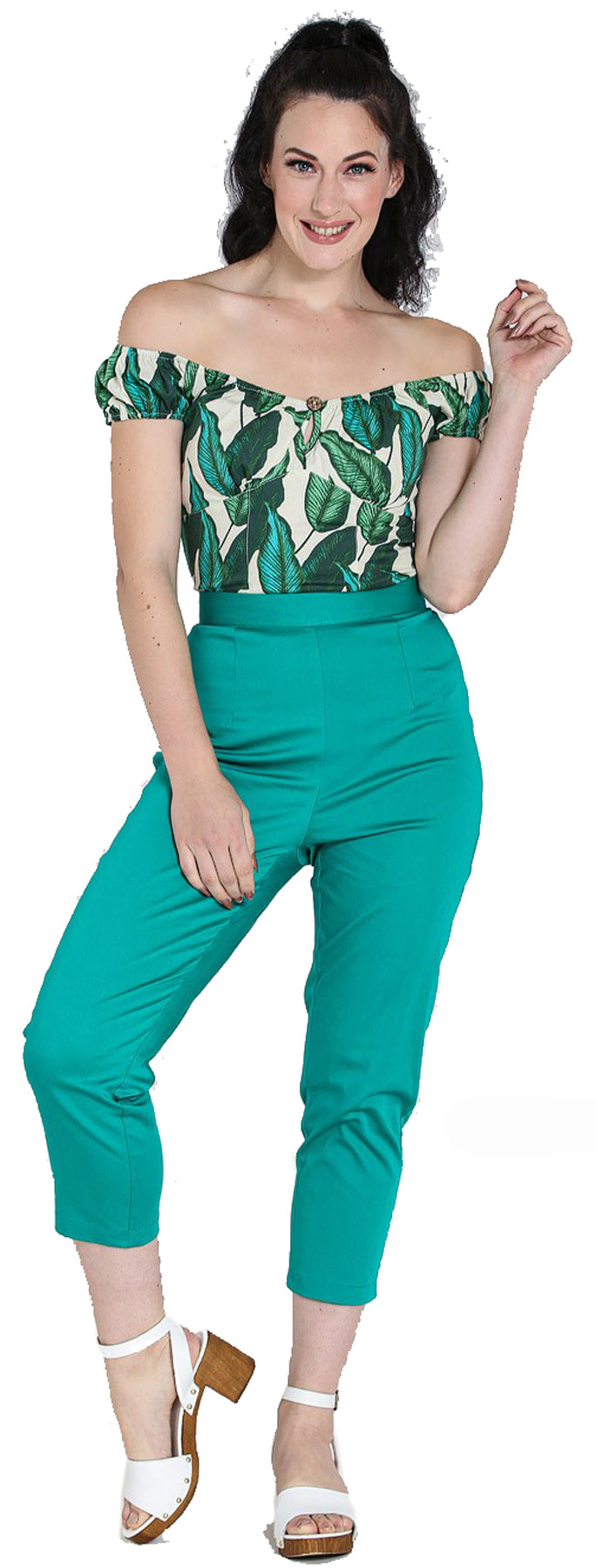 Hell_Bunny_HELEN_PLAIN_High_Waist_CAPRIHOSE_Cigarette_Trousers_Gruen_Plus_Size_killer_kirsche_2Yu3OOEizldWZE