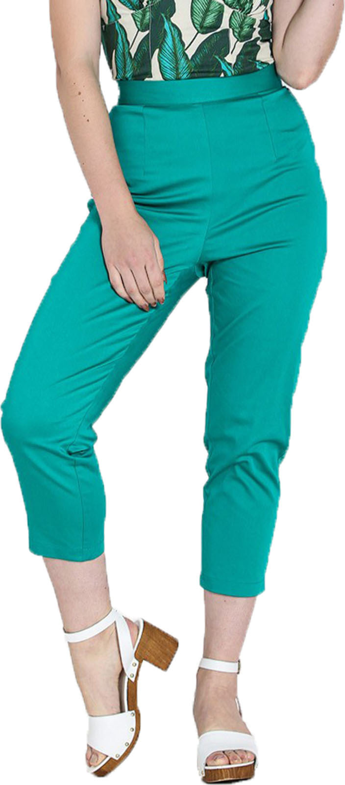 Hell_Bunny_HELEN_Vintage_PLAIN_High_Waist_CAPRIHOSE_Cigarette_Trousers_Gruen-1WaV0UZRptGovr