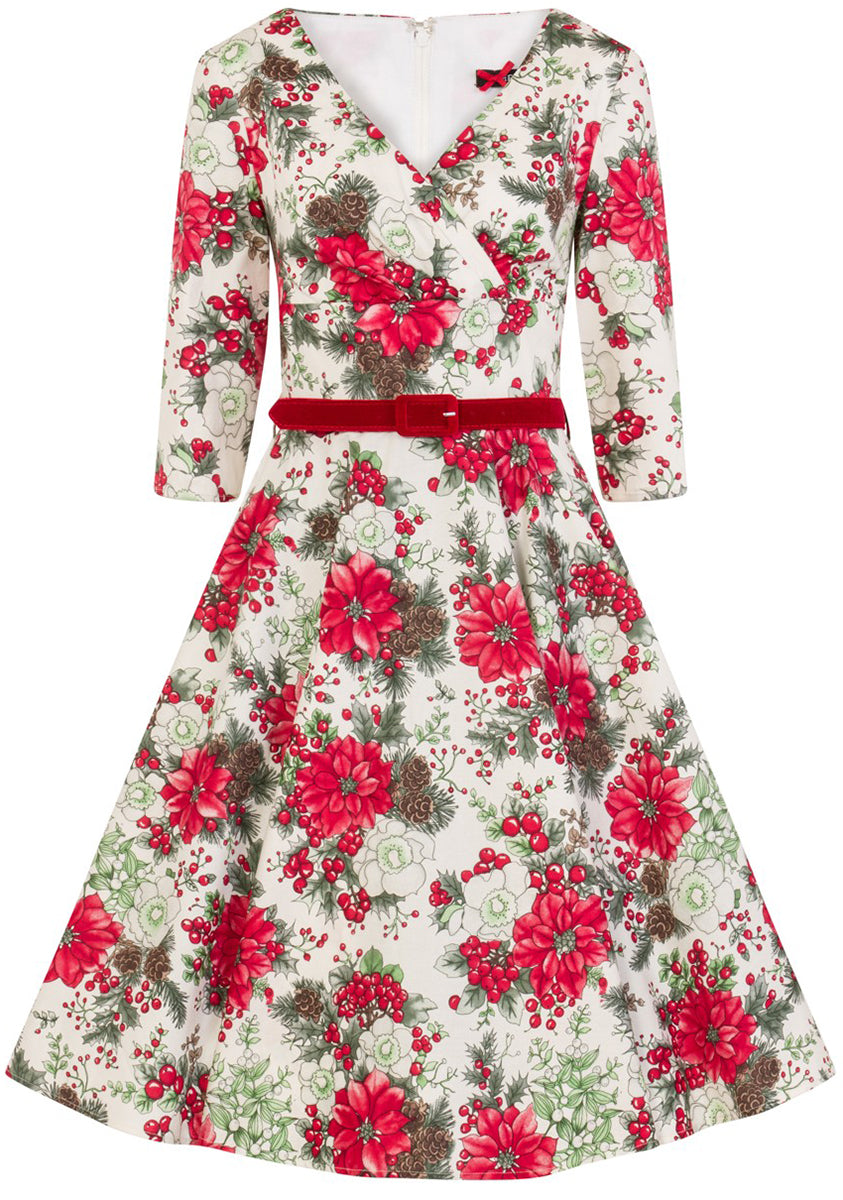 Hell_Bunny_JENNIE_Vintage_HOLLY_BERRY_Blumen_Flower_Swing_Dress_KLEID-4