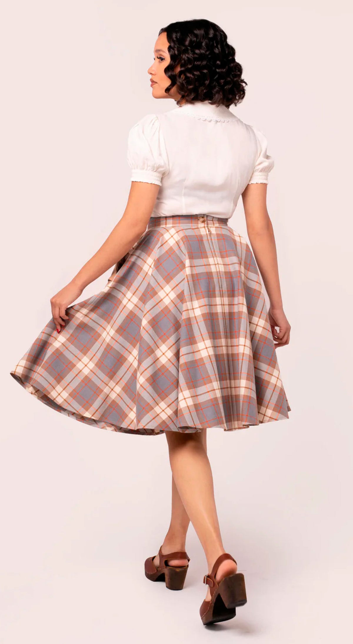 Hell_Bunny_JOSELINE_TARTAN_50s_Karo_Pocket_Vintage_Glamour_TELLERROCK_Swing_Skirt_-_Karamel-4
