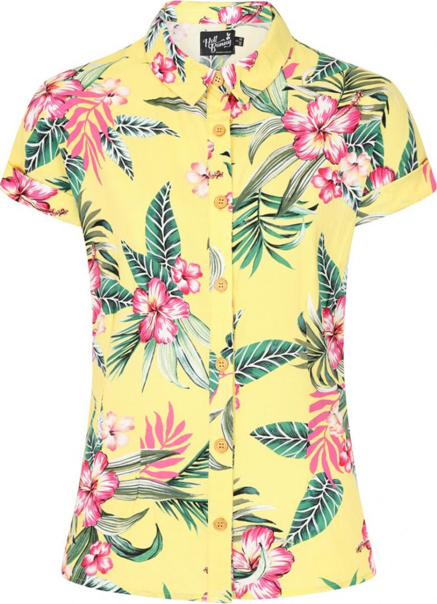 Hell_Bunny_KALANI_Tropical_HIBISKUS_TIki_Kurzarm_BLUSE_Shirt_Hemd_Gelb-3LZ2vsLYrF2z6z