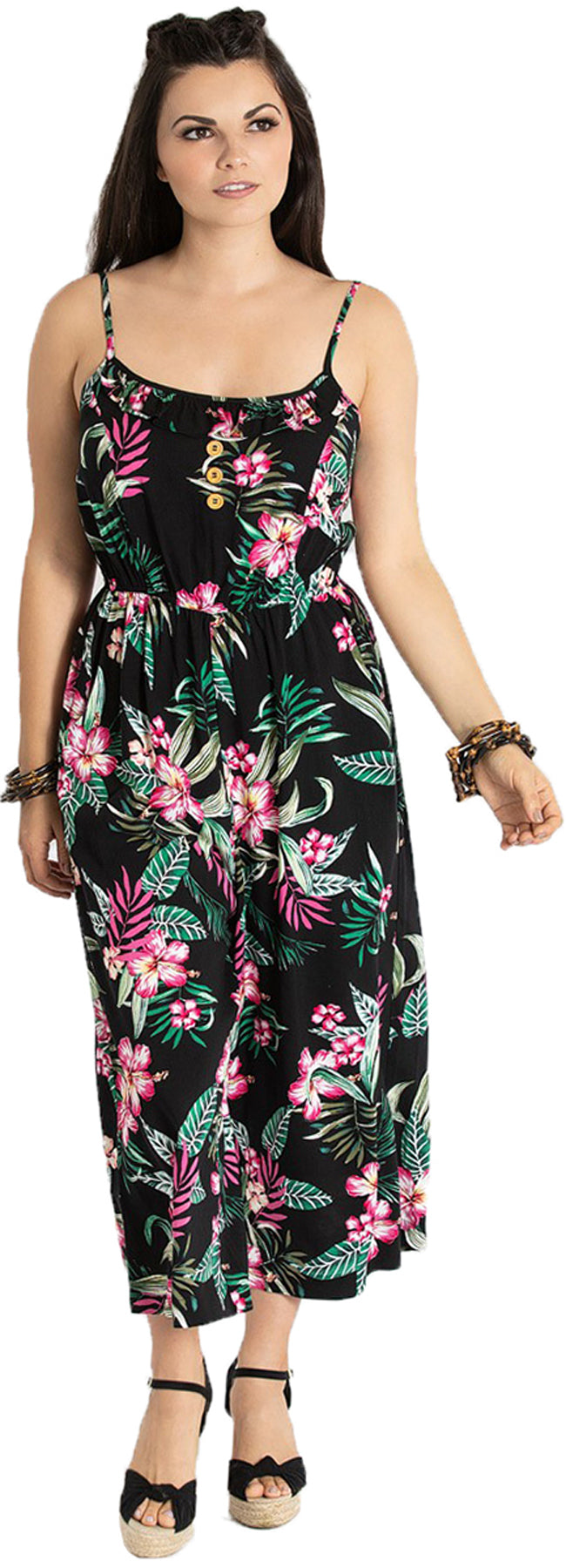 Hell_Bunny_KALANI_Vintage_TROPICAL_Hibiskus_JUMPSUIT_Overall_Schwarz_killer_kirsche