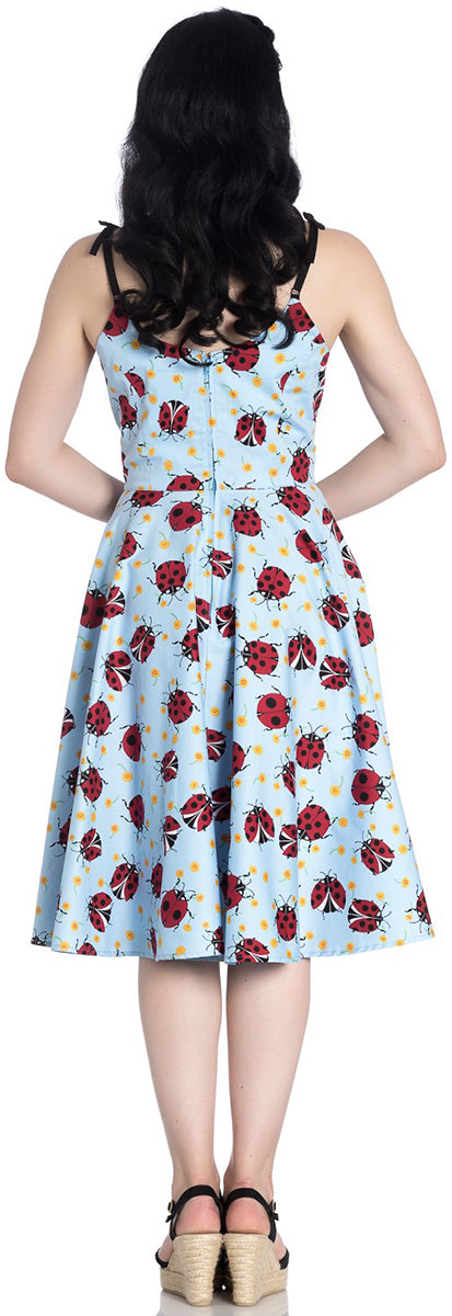 Hell_Bunny_LILA_Daisies_LADYBIRD_Marienkaefer_Traeger_SWING_DRESS_Kleid-2