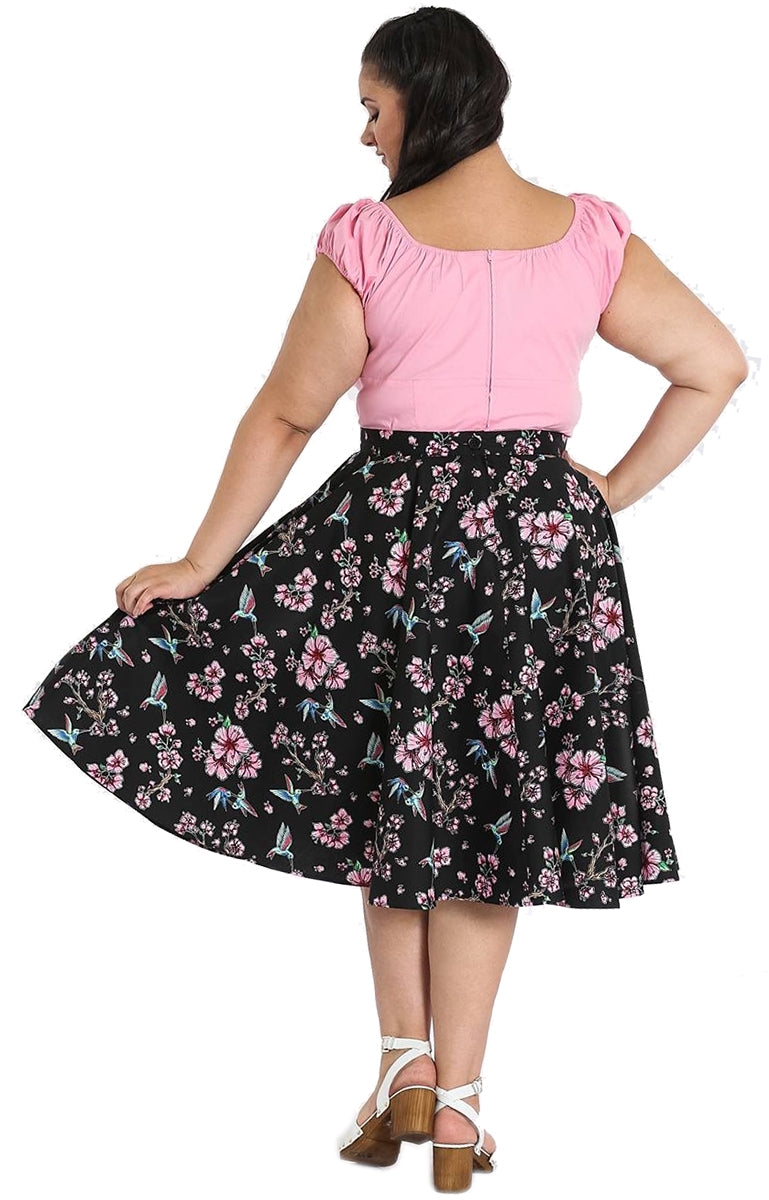 Hell_Bunny_MADISON_Vintage_KOLIBRI_BLUMEN_Swing_Skirt_ROCK_Plus_Size-3