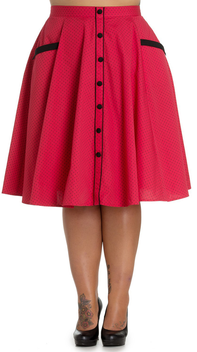 Hell_Bunny_MARTIE_Polka_Dots_Punkte_Vintage_Swing_Skirt_ROCK_Plus_Size_Rot_killer_kirsche