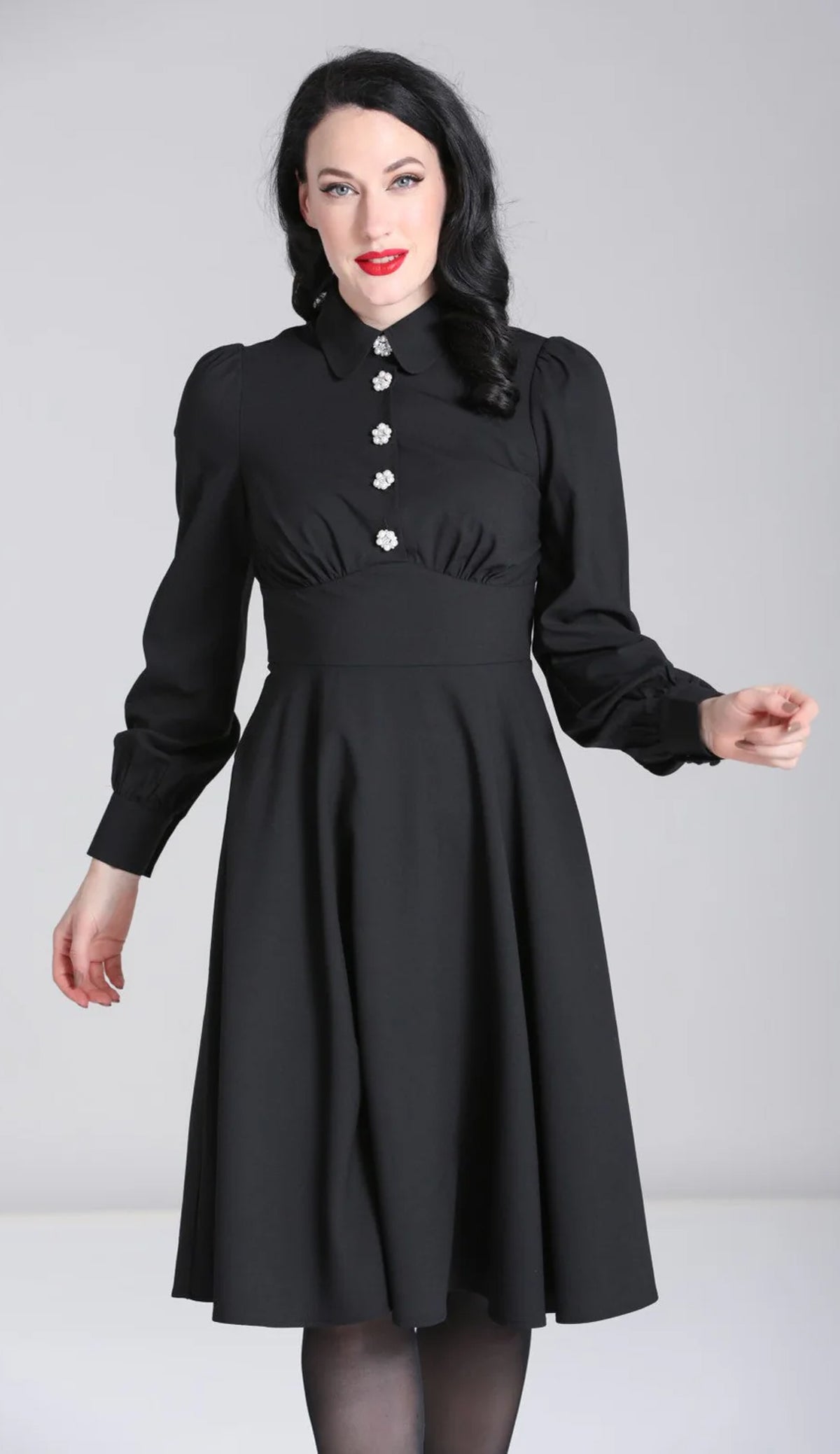 Hell_Bunny_MIA_VINTAGE_Retro_Bubikragen_PEARL_BUTTON_Langarm_A-Linie_DRESS_Kleid_-_Schwarz-4