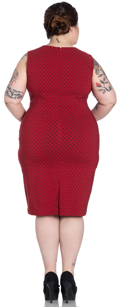 Hell_Bunny_MILEY_Polka_Dots_Punkte_Peephole_Pencil_DRESS_Kleid_PLUS_SIZE_Rot-2