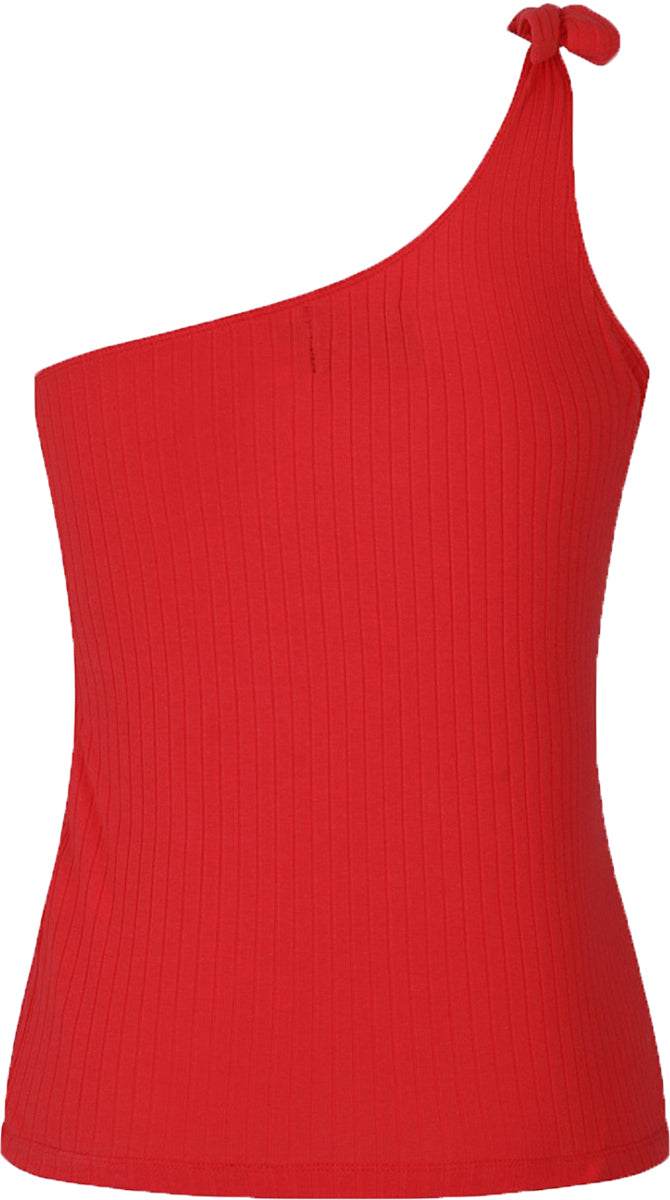 Hell_Bunny_MOLOKAI_Retro_Ribbed_Plain_ONE_SHOULDER_Top_OBERTEIL_Rot-5
