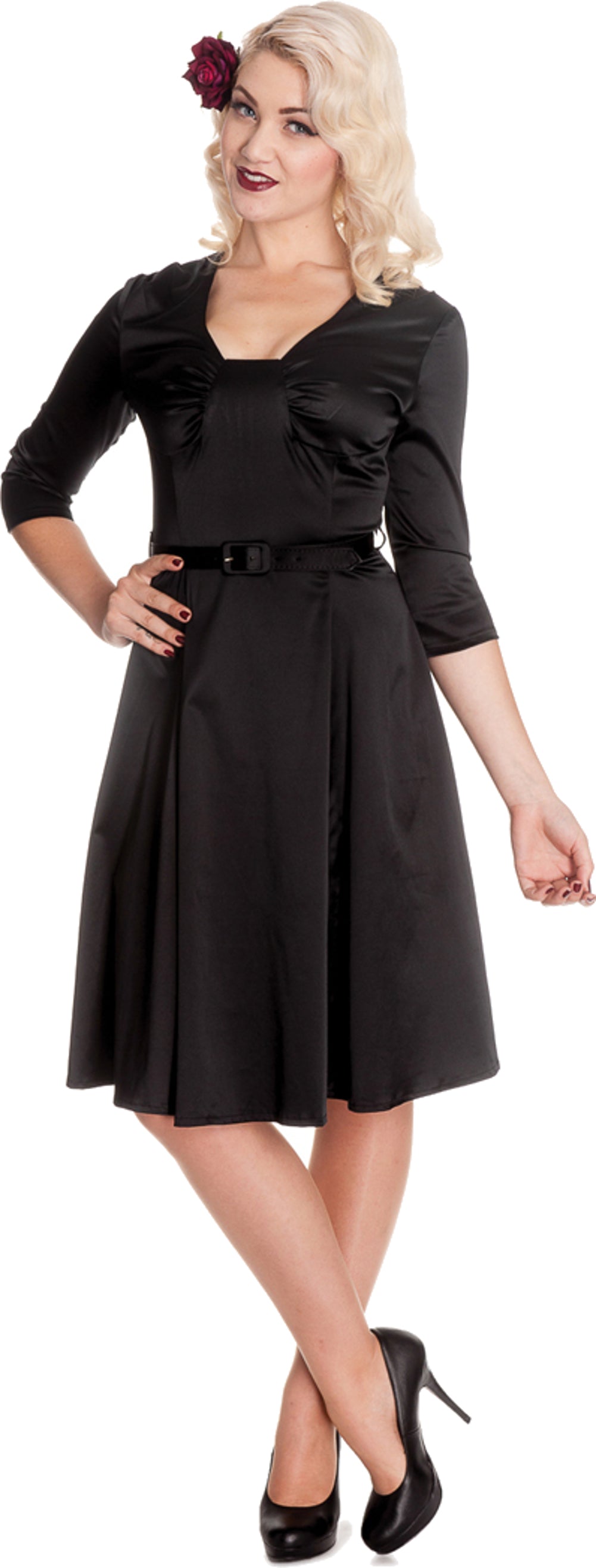 Hell_Bunny_MYLENE_50s_Pin_Up_Satin_RETRO_Dress_KLEID_-_Schwarz