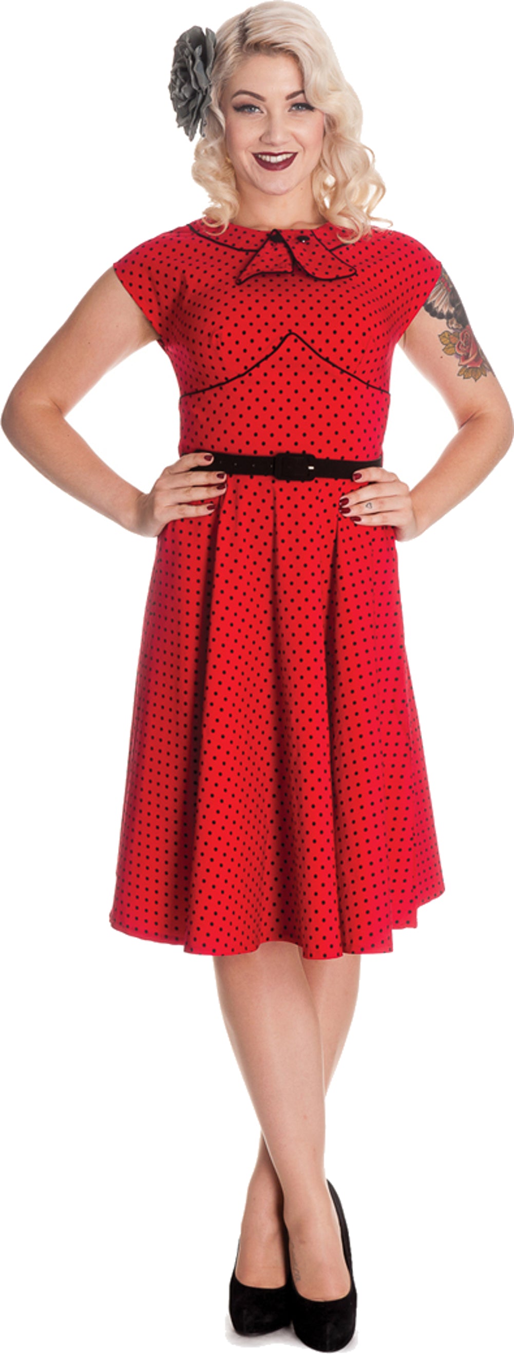 Hell_Bunny_NOREEN_Polka_Dots_Retro_50s_DRESS_Kleid_-_RedICjdaVJmm6TSK