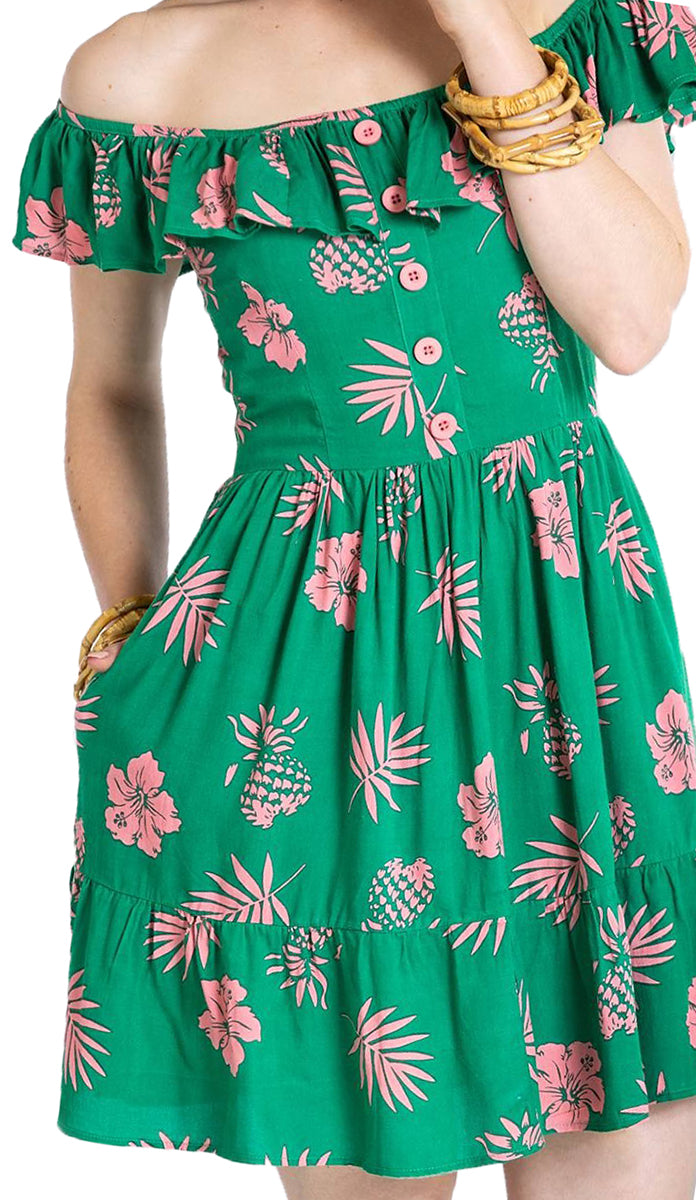 Hell_Bunny_PINEAPPLE_Hibiskus_Carmen_MINI_Swing_KLEID_Plus_Size_Gruen-2MI4MwcUqxnng6