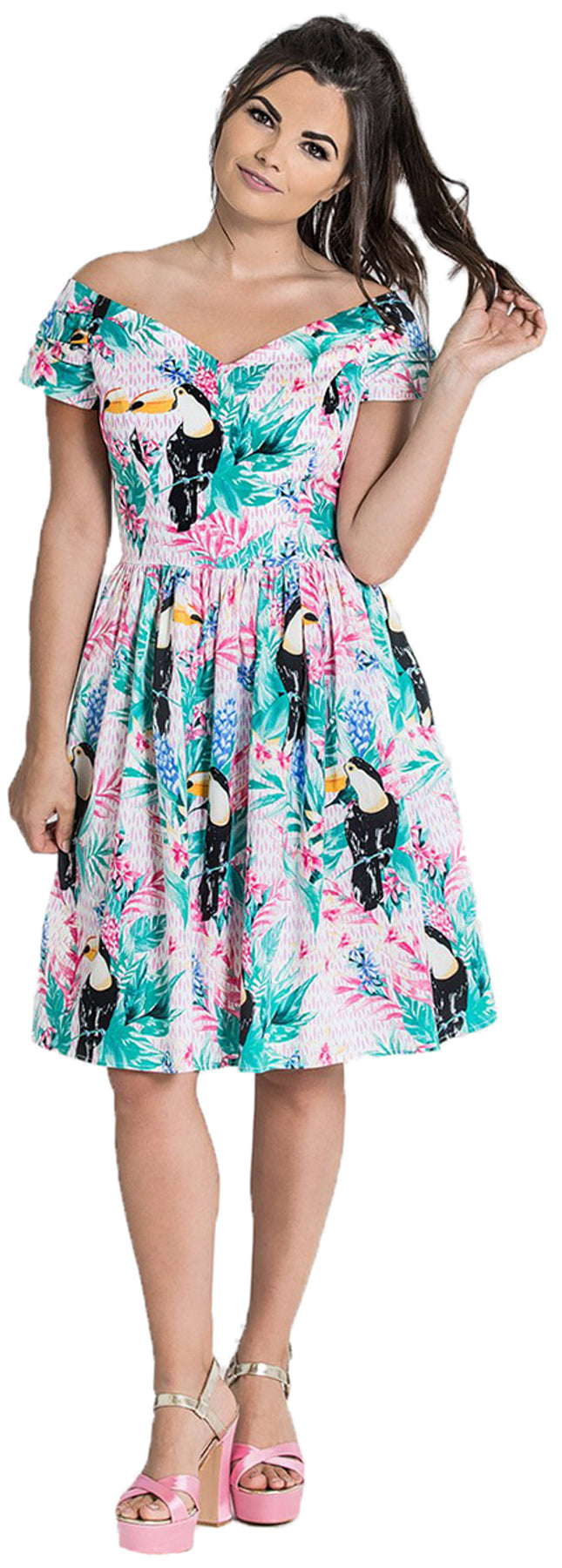 Hell_Bunny_RAPHAELLA_Tropical_TUKAN_Floral_Retro_SWING_DRESS_Kleid_killer_kirsche
