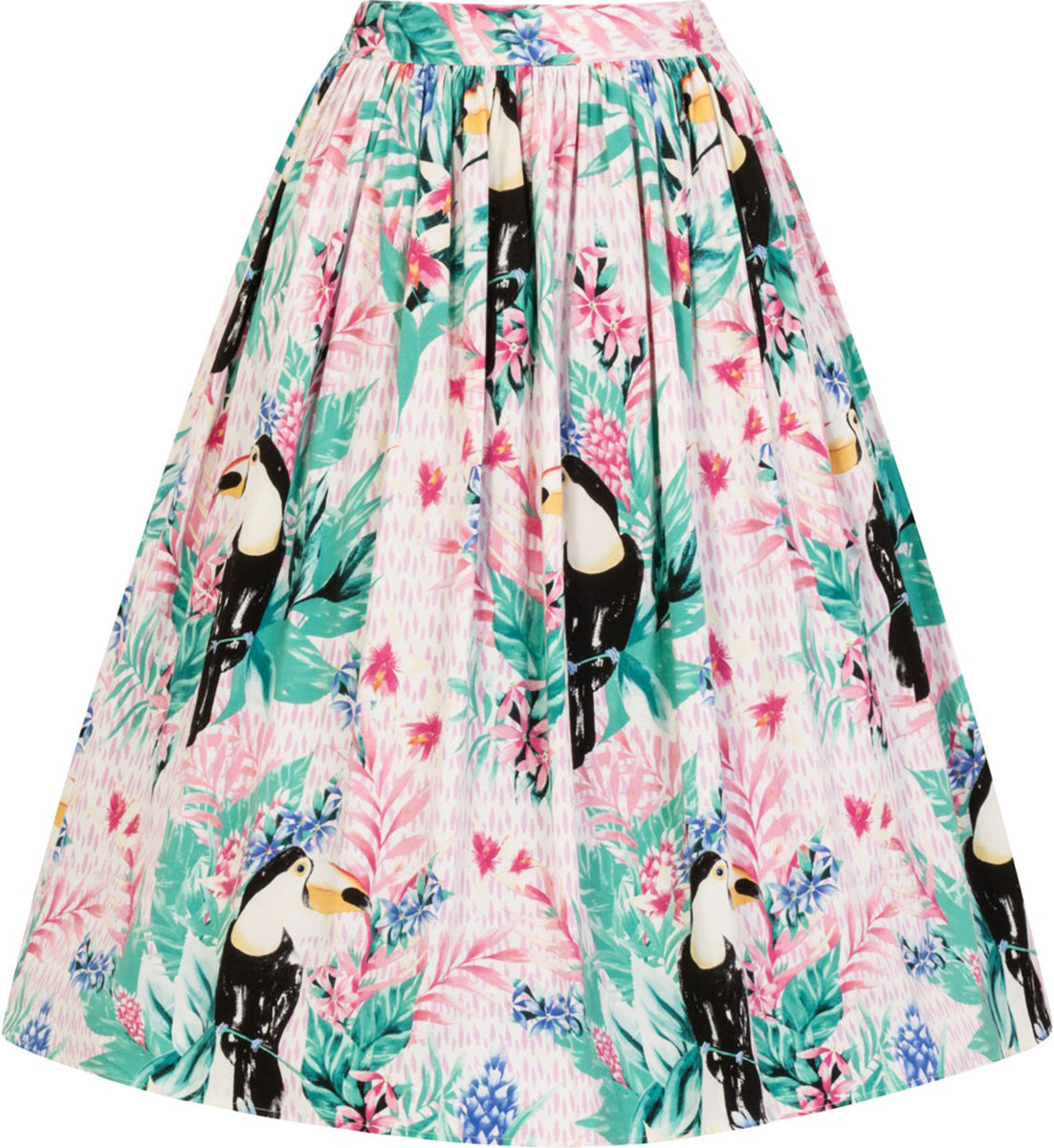 Hell_Bunny_RAPHAELLA_Tropical_TUKAN_Toucan_BLUMEN_Swing_Skirt_ROCK-2