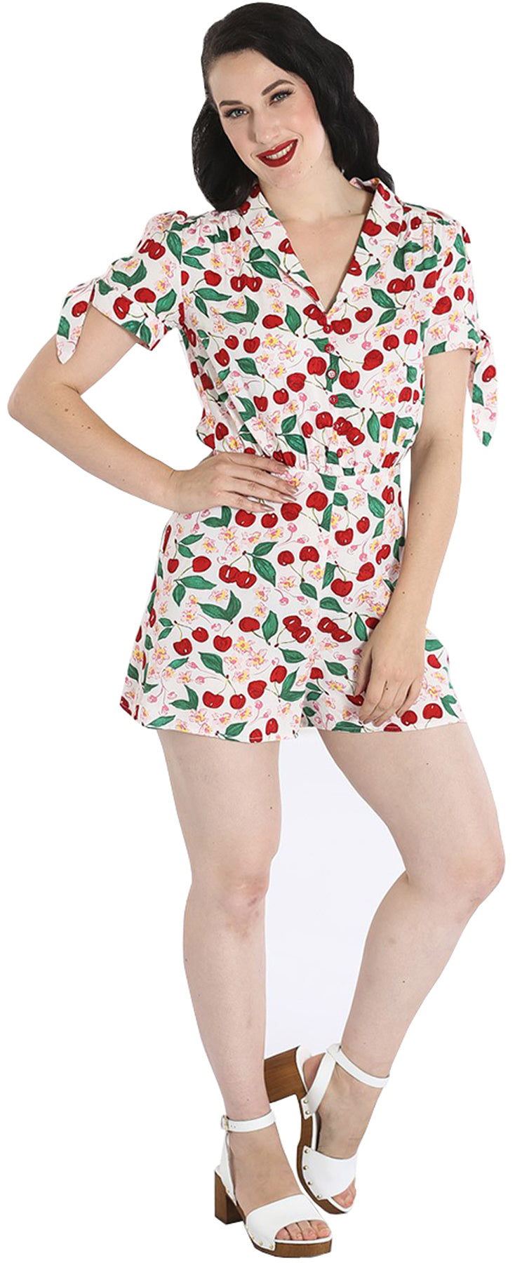 Hell_Bunny_SIMONA_Vintage_CHERRY_BLOSSOM_Kirschen_Kurzarm_PLAYSUIT_Overall_killer_kirsche