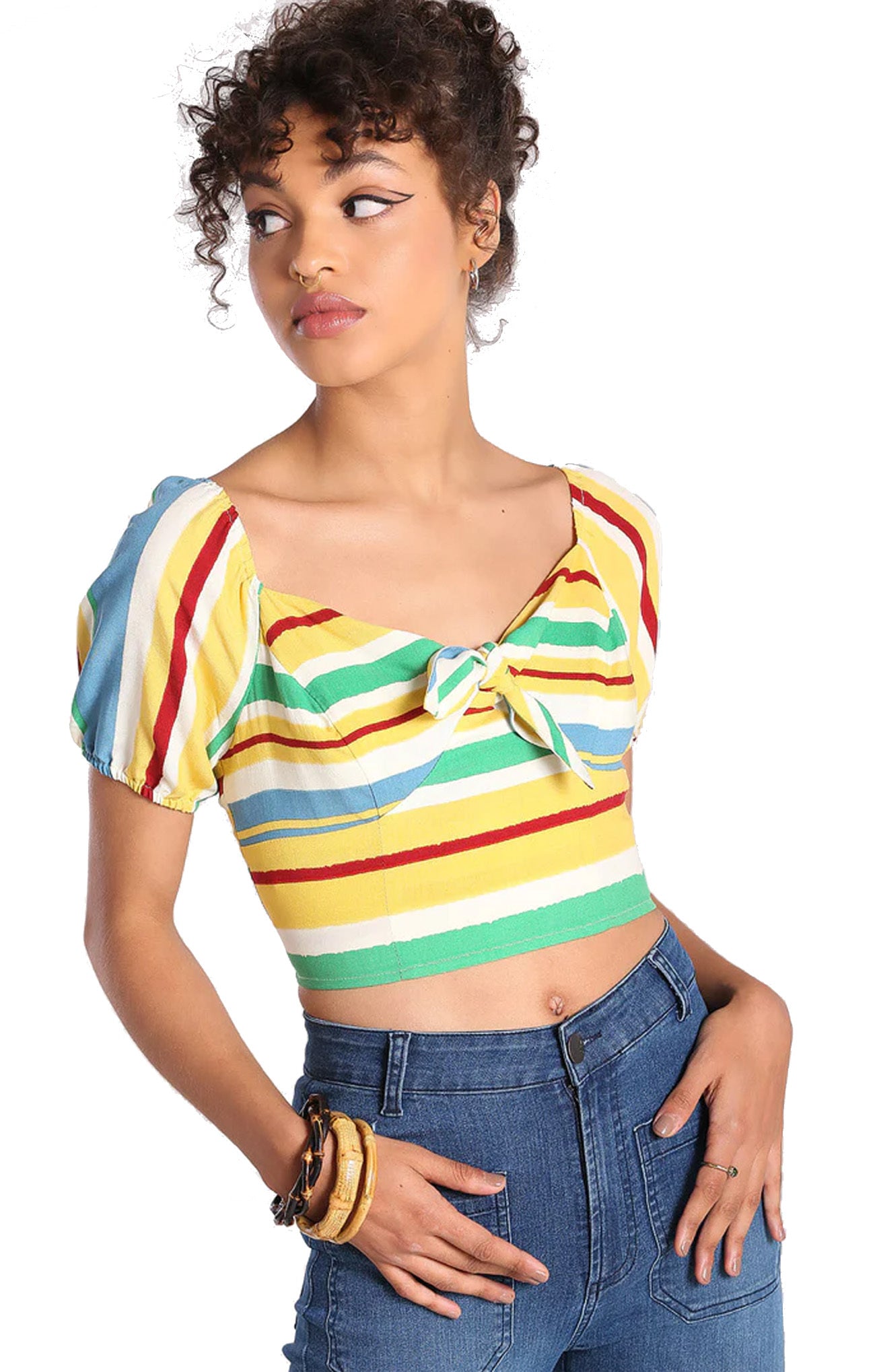 Hell_Bunny_SOLANGE_CROP_Vintage_Striped_Streifen_Knot_TOP_Bluse-1