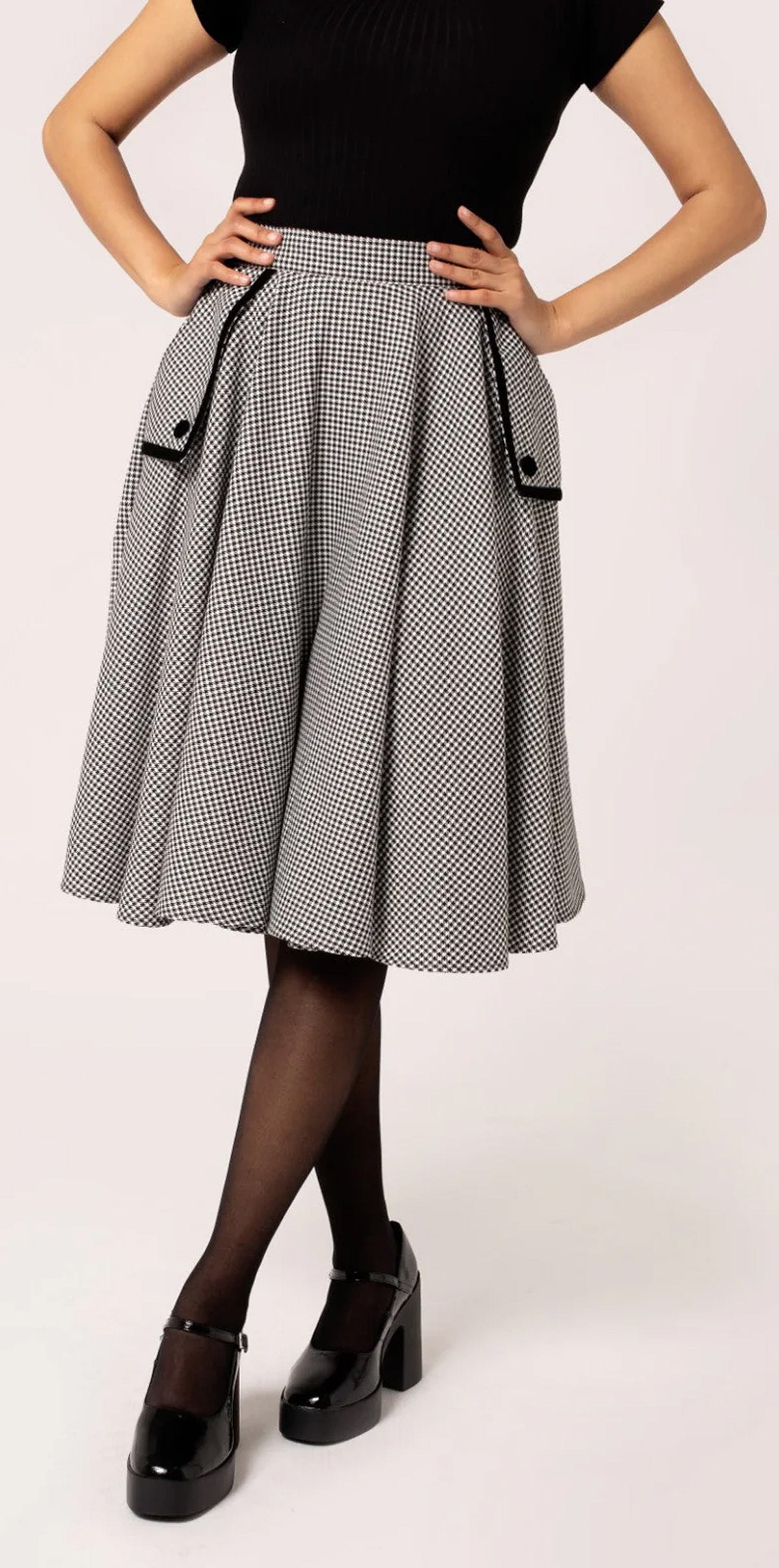 Hell_Bunny_TEDDY_HOUNDSTOOTH_50s_Pepita_Vichy_Karo_Vintage_TELLERROCK_Swing_Skirt-2