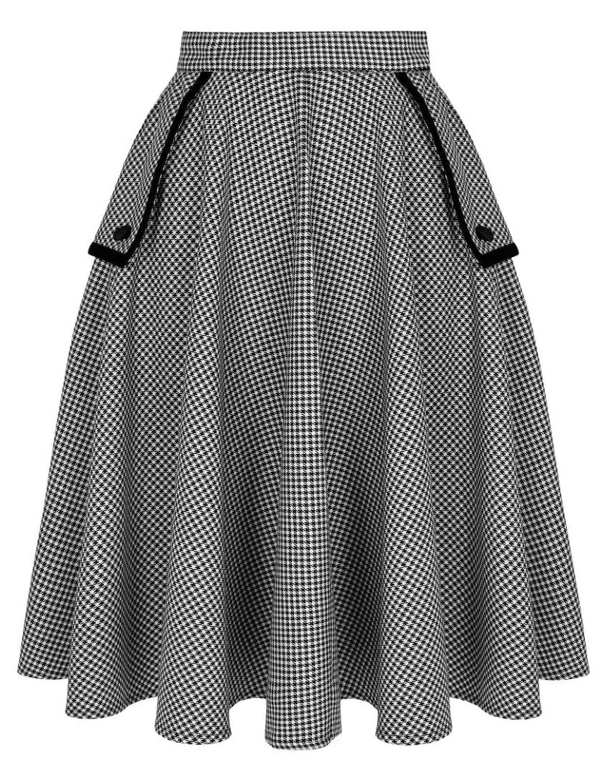 Hell_Bunny_TEDDY_HOUNDSTOOTH_50s_Pepita_Vichy_Karo_Vintage_TELLERROCK_Swing_Skirt-5