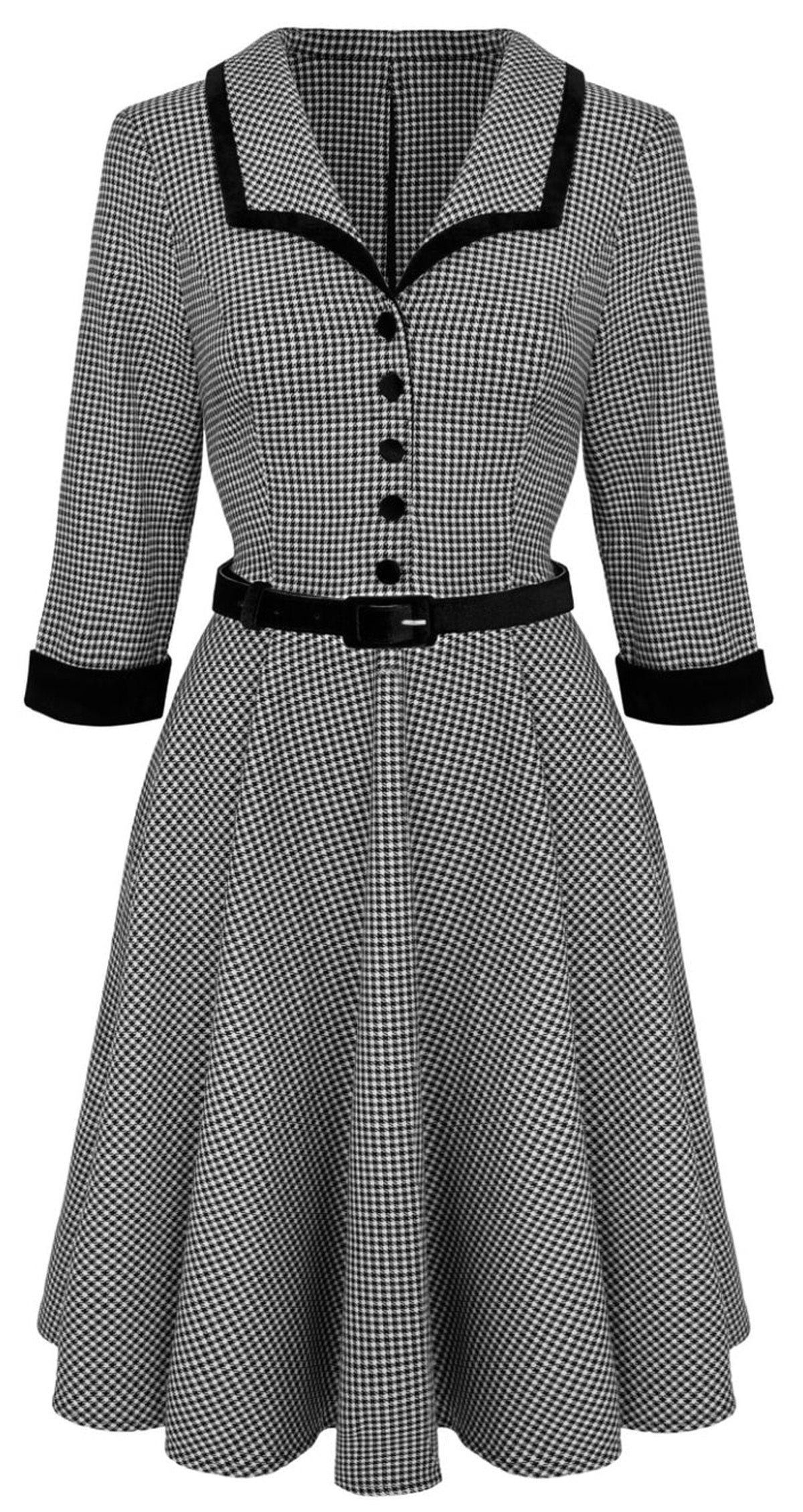 Hell_Bunny_TEDDY_HOUNDTOOTH_50s_Hahnentritt_Vintage_3_Arm_V-Neck_DRESS_Kleid-5