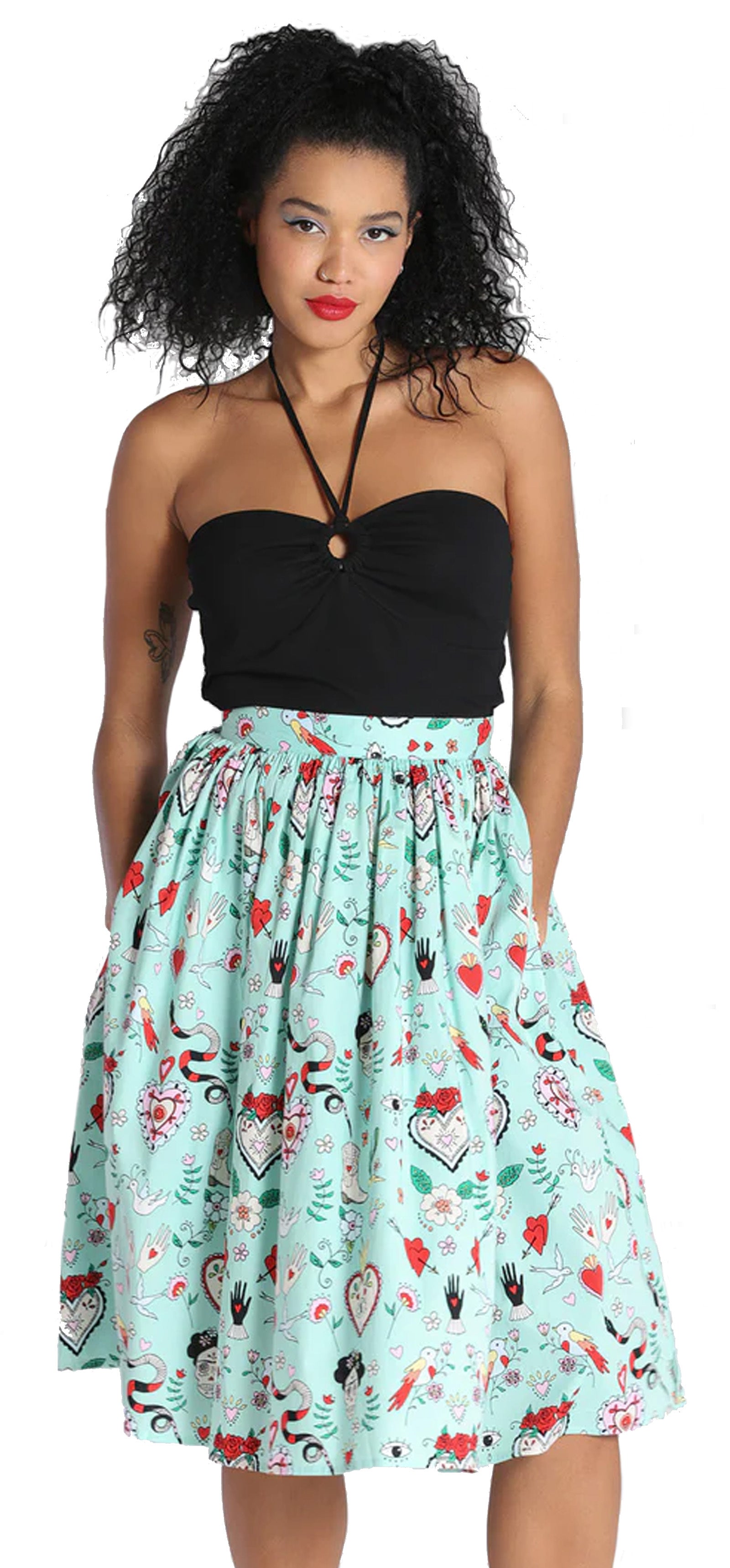 Hell_Bunny_TIJUANA_MEXICO_Oldschool_Flash_Cactus_Vintage_SWING_SKIRT_Rock_-_Mint-7