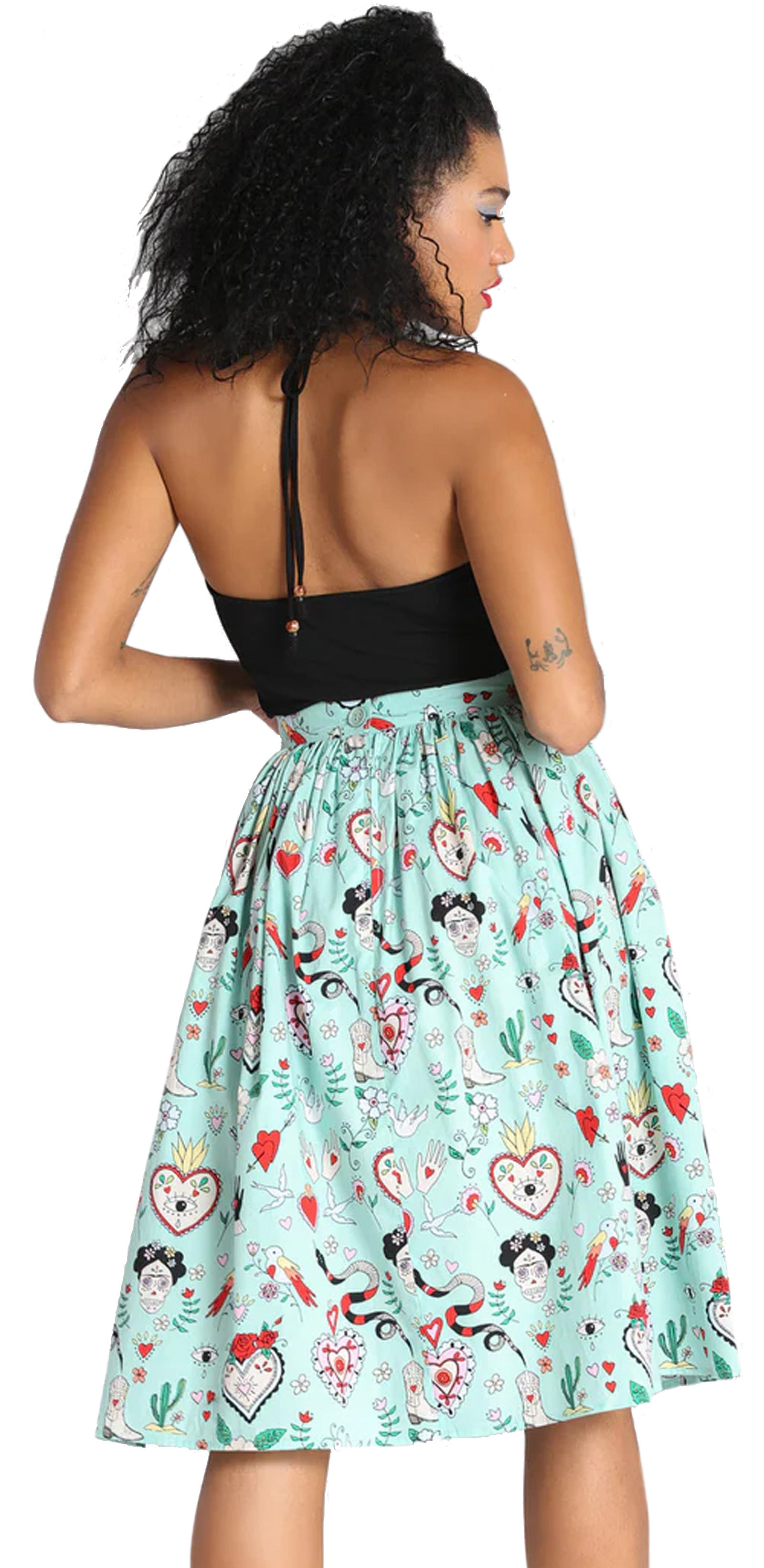 Hell_Bunny_TIJUANA_MEXICO_Oldschool_Flash_Cactus_Vintage_SWING_SKIRT_Rock_-_Mint-9