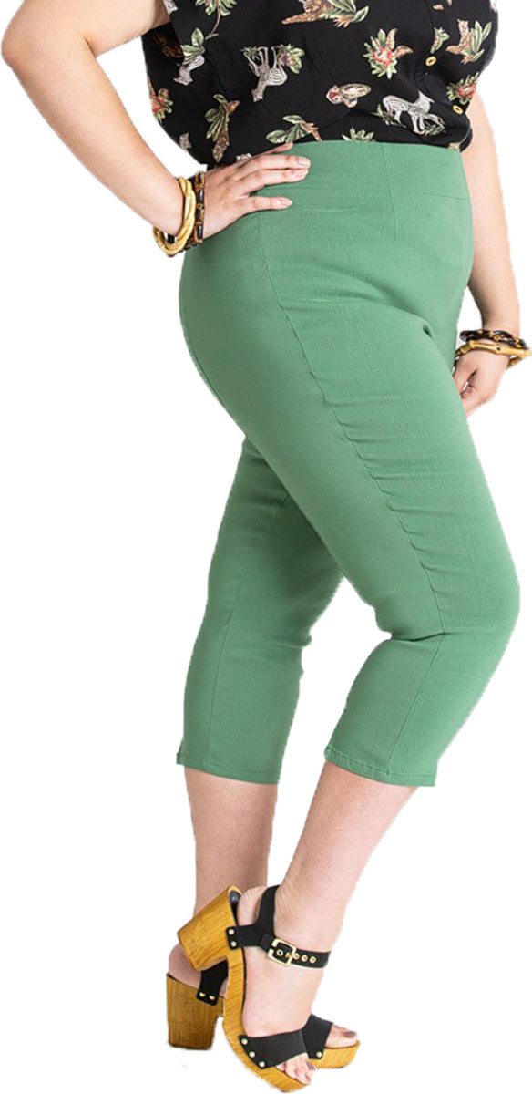 Hell_Bunny_TINA_Vintage_HIGH_WAISTED_Pin_Up_CAPRIHOSE_Plus_Size_Gruen-1