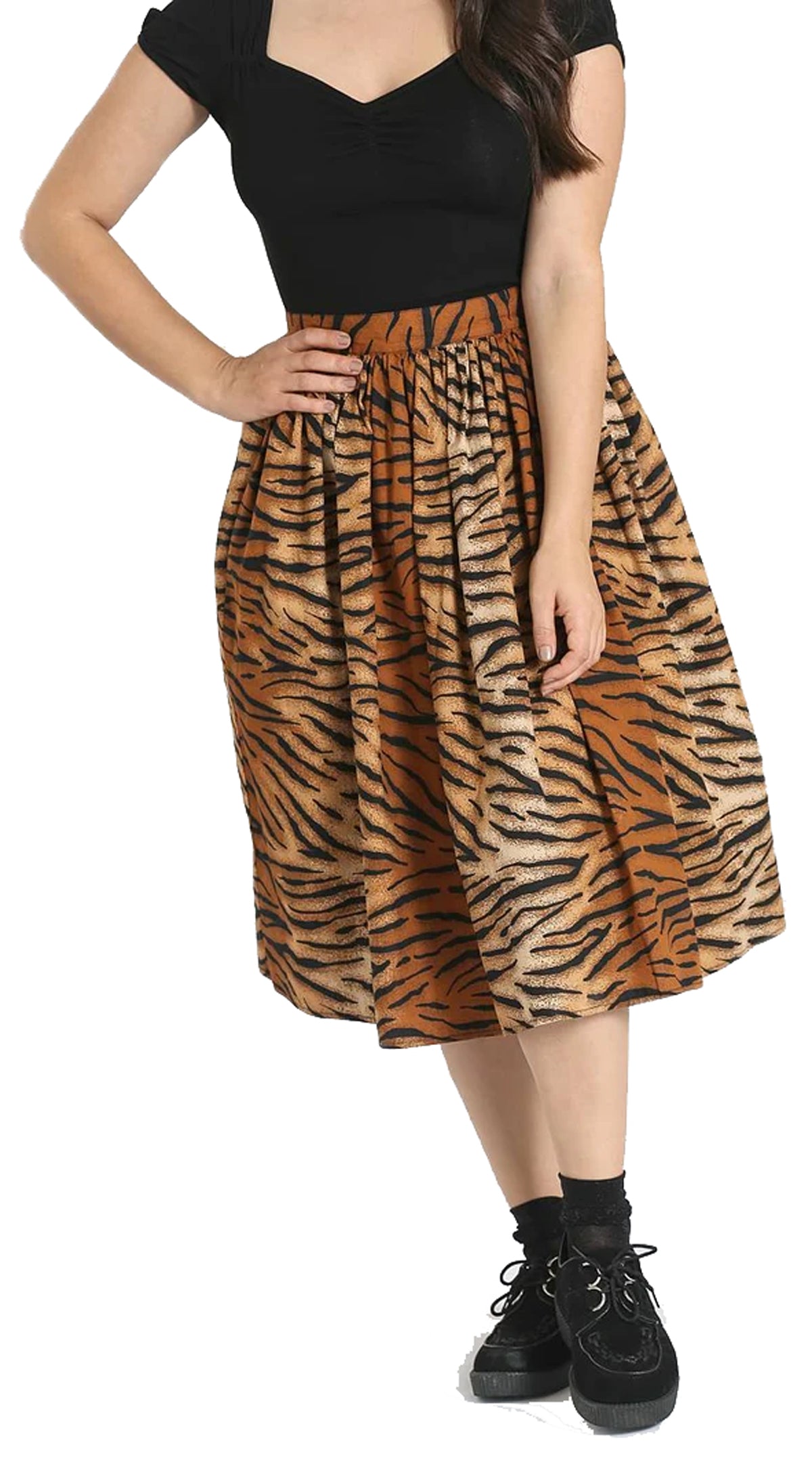 Hell_Bunny_TORA_TIGER_Oldschool_50s_Print_Vintage_SWING_SKIRT_Rock_-1