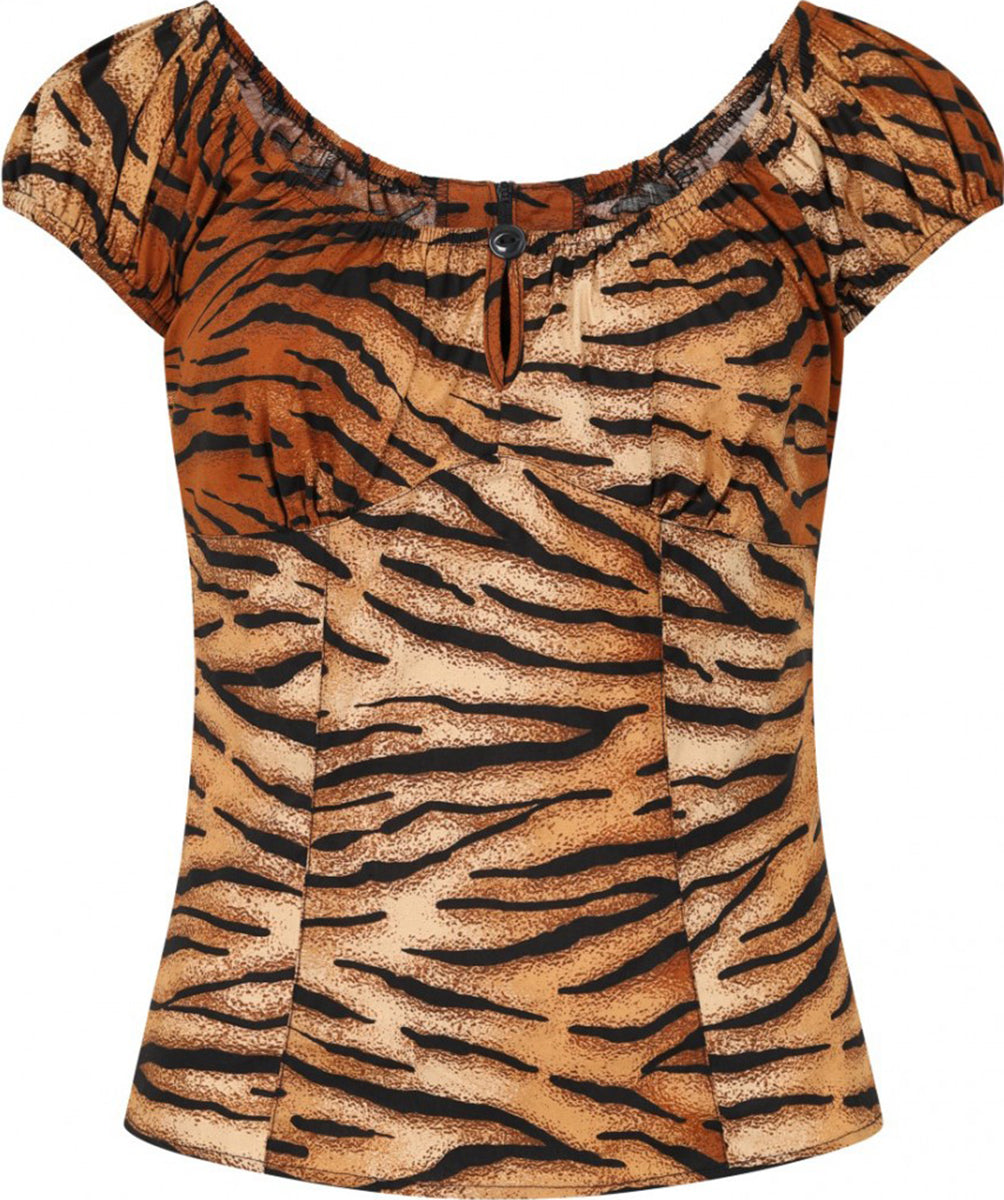 Hell_Bunny_TORA_Vintage_TIGER_PRINT_Keyhole_Gypsy_SHIRT_Bluse_Plus_Size-3