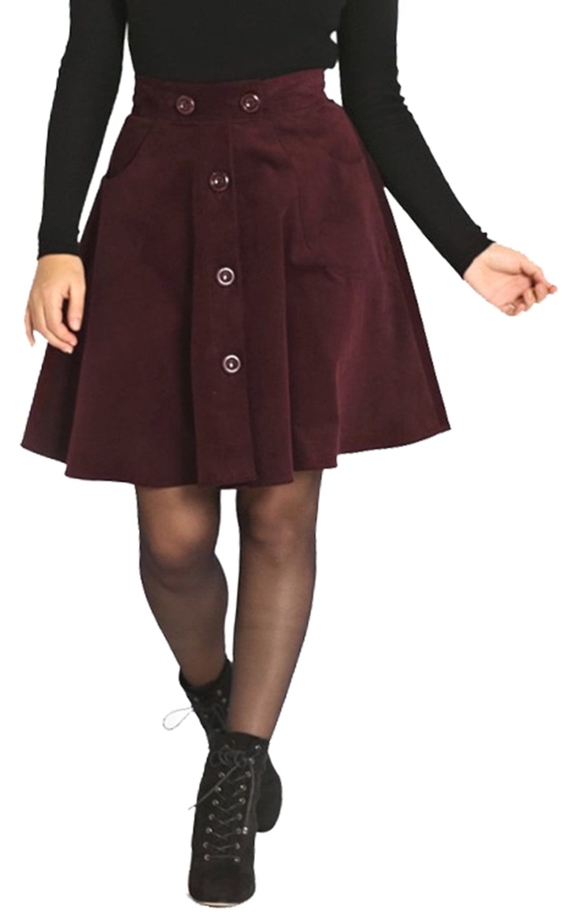 Hell_Bunny_WONDER_YEARS_Cord_Western_Retro_Skirt_ROCK_-_Weinrot_killer_kirsche_0l2NwVZWYpnOIt