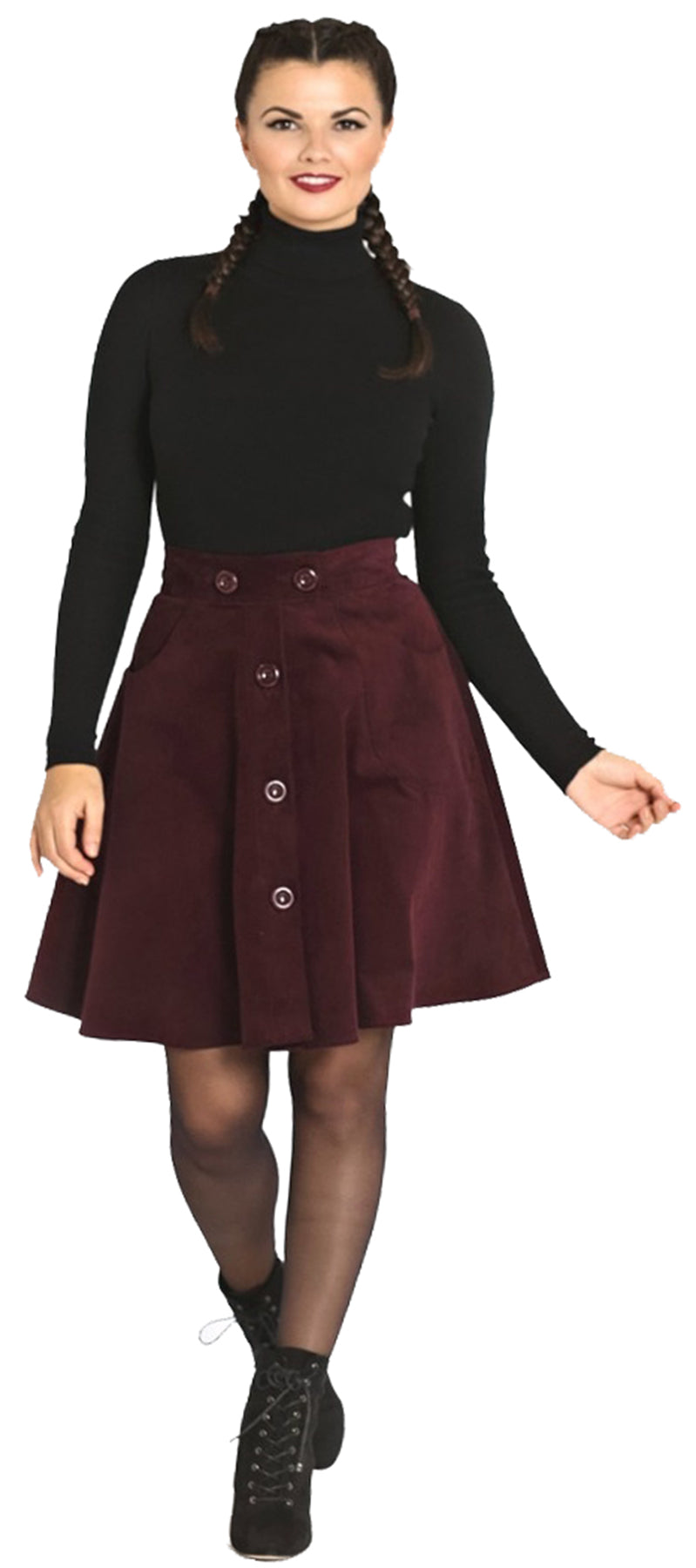 Hell_Bunny_WONDER_YEARS_Cord_Western_Retro_Skirt_ROCK_-_Weinrot_killer_kirsche_1iabBUjzgOOWCr