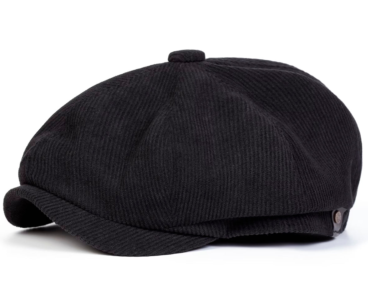 Herren «Vintage Corduroy» Retro Oldschool Classic Bakerboy Mütze - 2 Farben