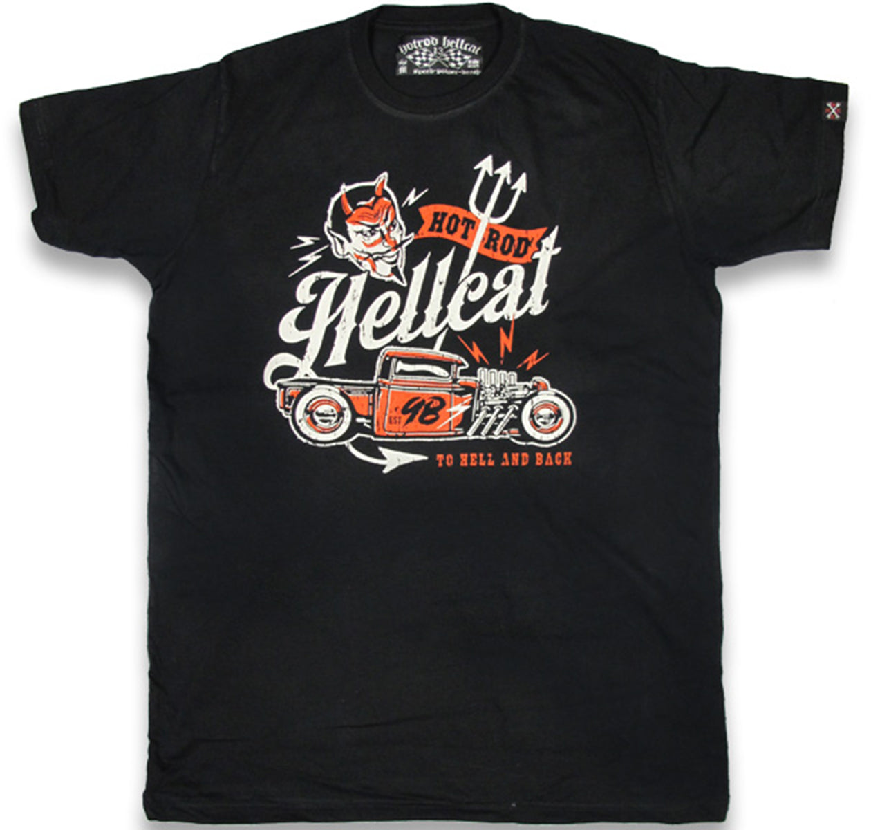 Hotrod_Hellcat_TO_HELL_AND_BACK_Hot_Rod_Devil_Oldschool_HERREN_T-SHIRT-1
