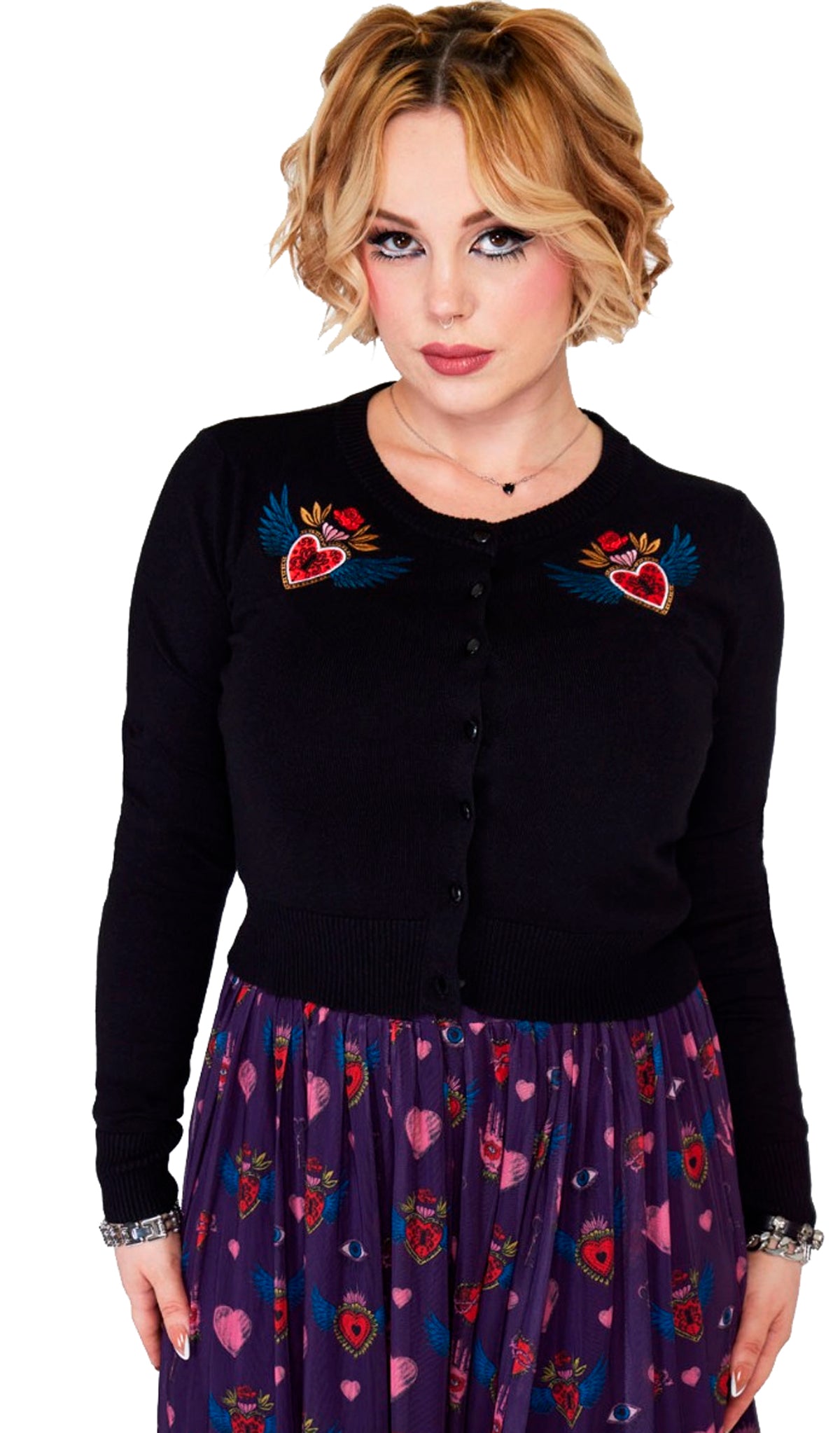 Jawbreaker_ALCHEMY_HEARTS_Oldschool_Gothic_Round_Neck_CARDIGAN_Strickjacke_-_Schwarz-1