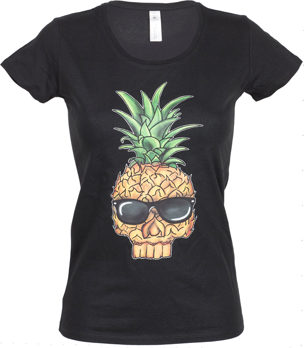 KM234_-_Kuestenluder_PINEAPPLE_SKULL_Ananas_Totenkopf_Tropical_SHIRT_-_SchwarzlM9jXtjiWKktX