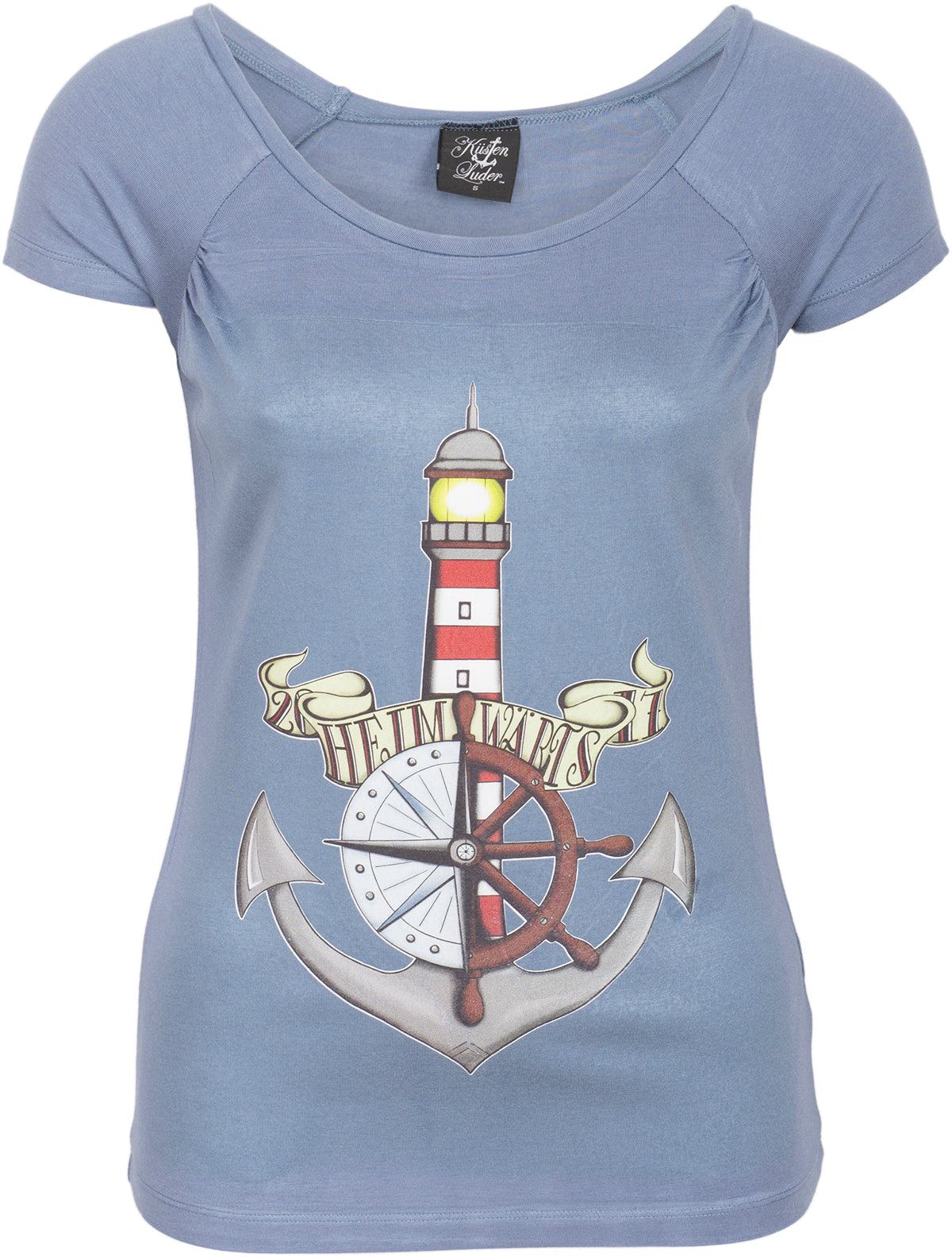 KM250_-_Kuestenluder_HEIMWaeRTS_Lighthouse_Sailor_Oldschool_Anker_SHIRT