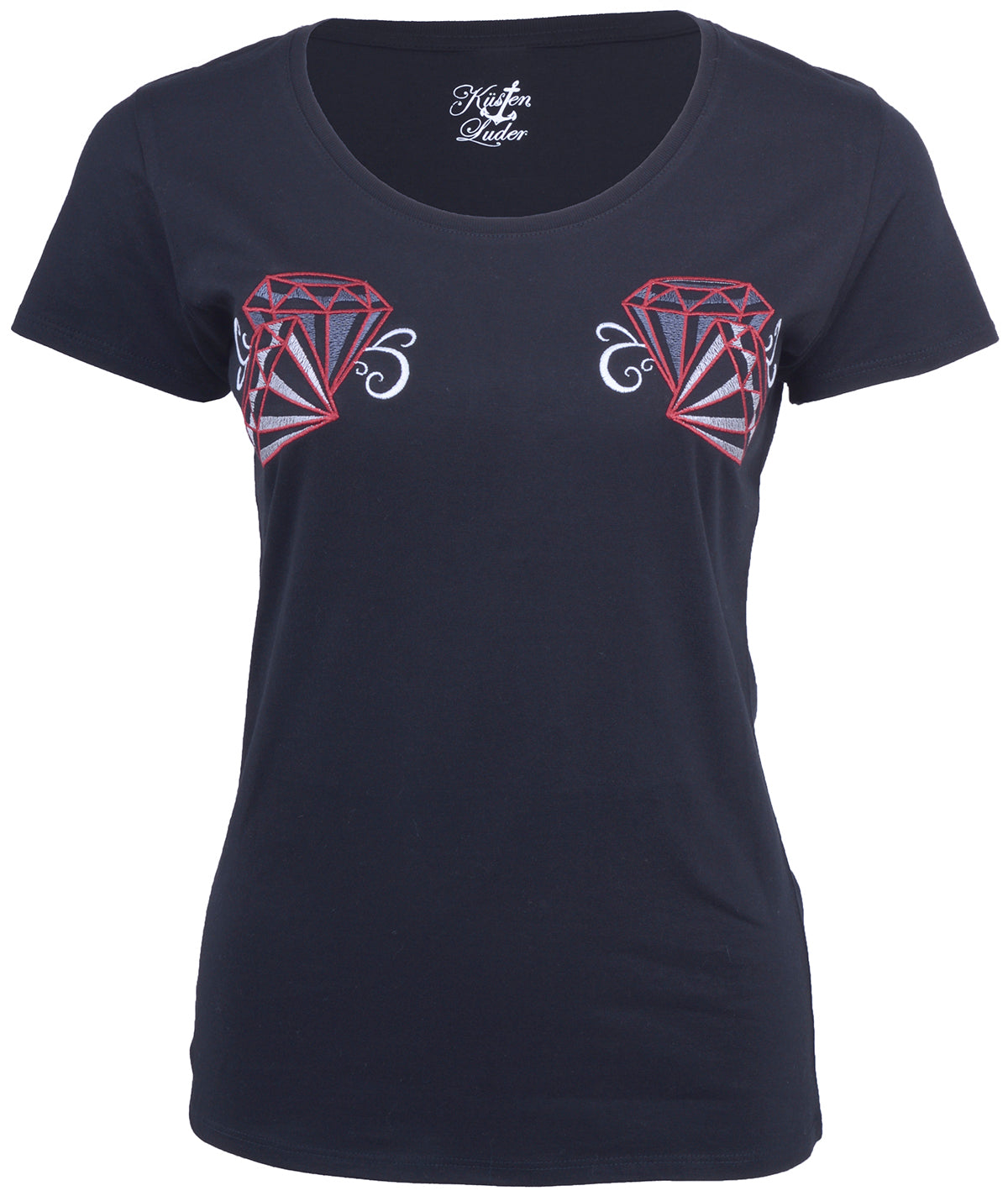 KO1520_-_Kuestenluder_DIAMONDS_Tattoo_Diamanten_T-Shirt_-_Schwarzg0Bqdc7XSVk4Q