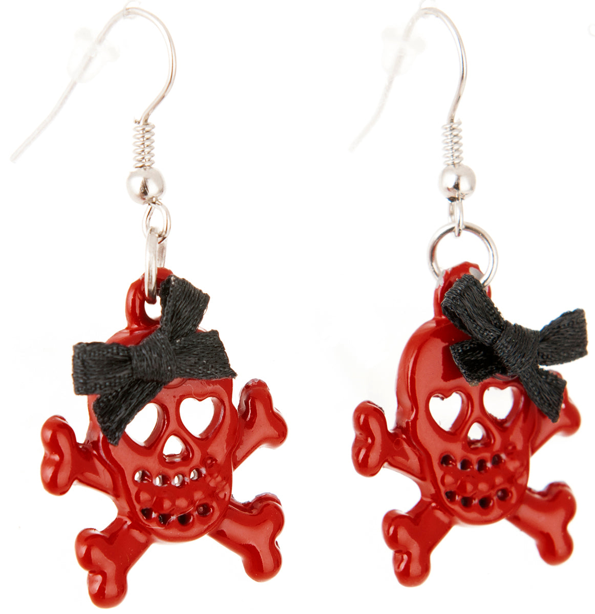 Killer_Kirsche_DIRTY_LAUGHING_Schleifen_BLACK_BOW_Skull-Ohrhaenger2