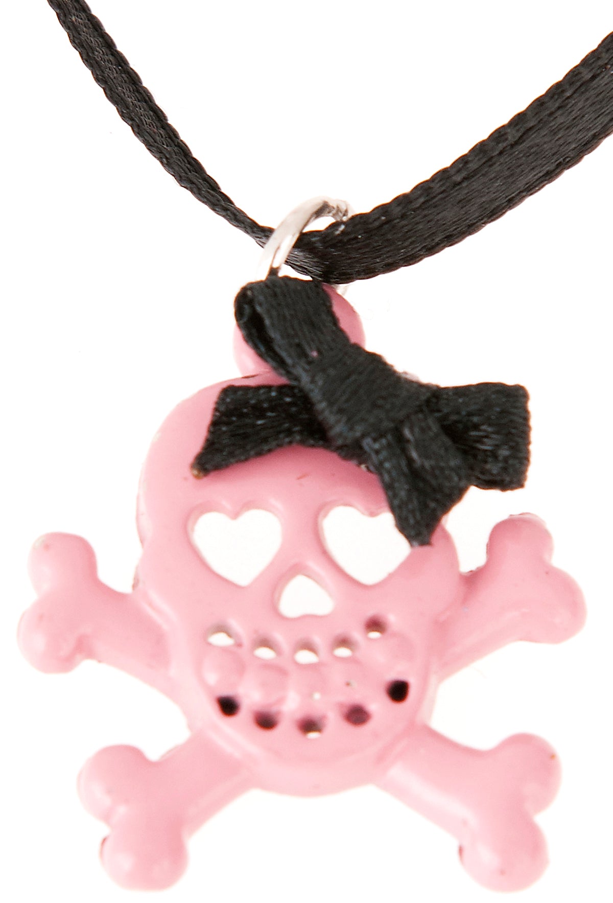 Killer_Kirsche_DIRTY_LAUGHING_Schleifen_BLACK_BOW_Skullkette_mit_Satinband1
