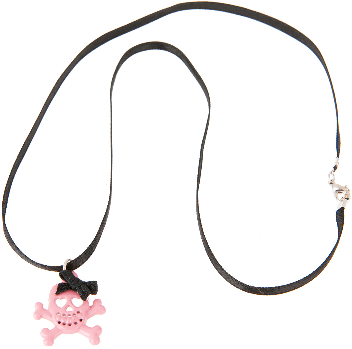 Killer_Kirsche_DIRTY_LAUGHING_Schleifen_BLACK_BOW_Skullkette_mit_Satinband3