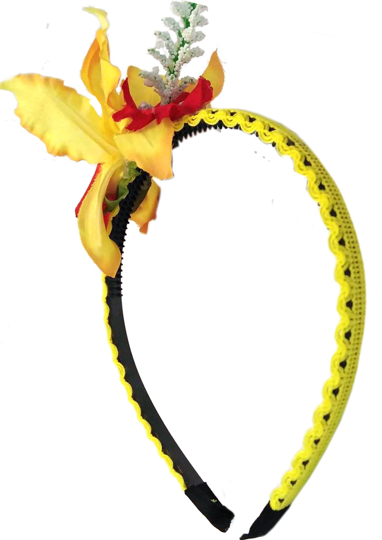 Killer_Kirsche_FLOWER_Lilien_Blueten_Tiki_Haarreif_-_Gelb_2MmYaJuTGxWMVw