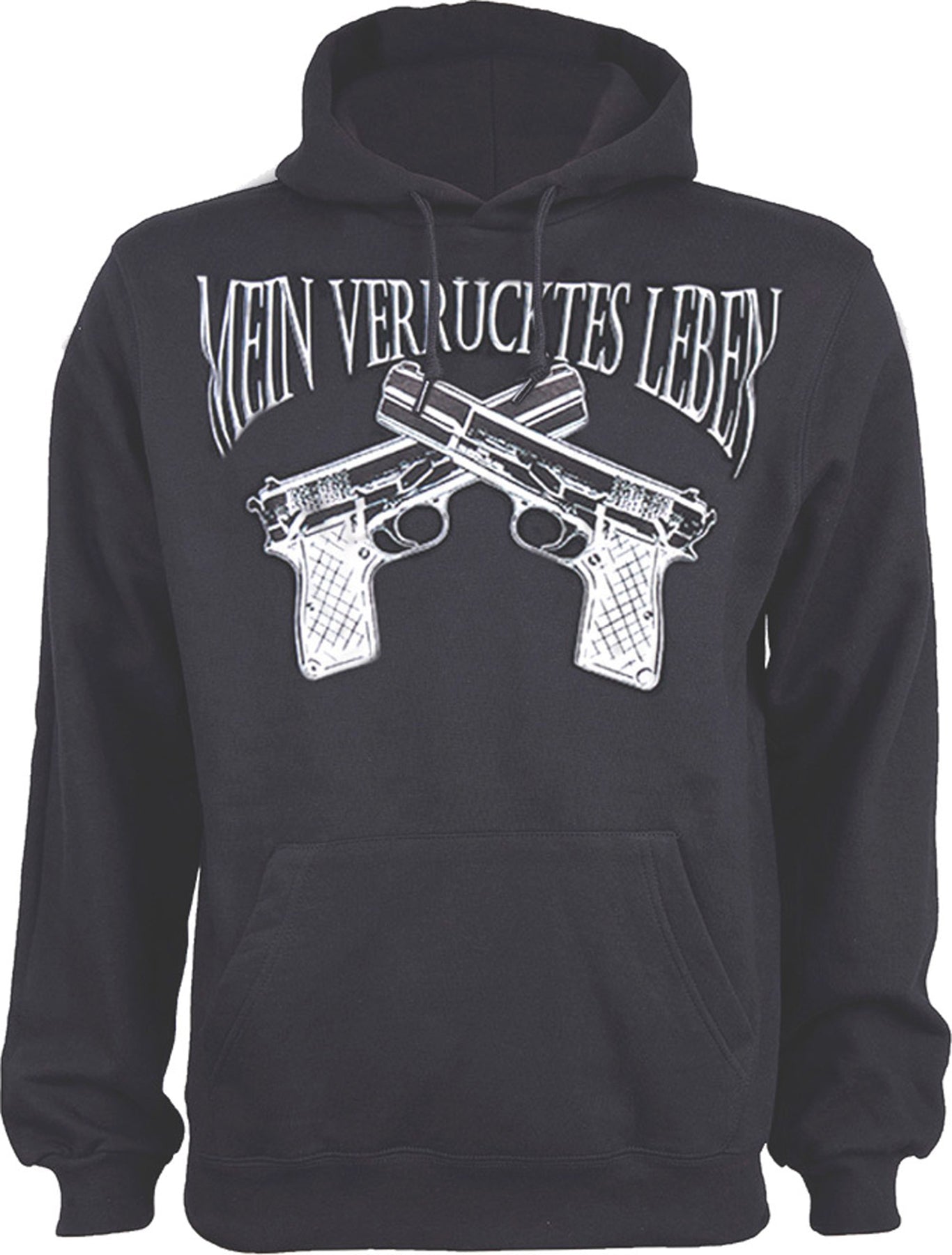 Killer_Kirsche_MEIN_VERRueCKTES_LEBEN_Unisex_Langarm_Hoody_Kapuzenpullover
