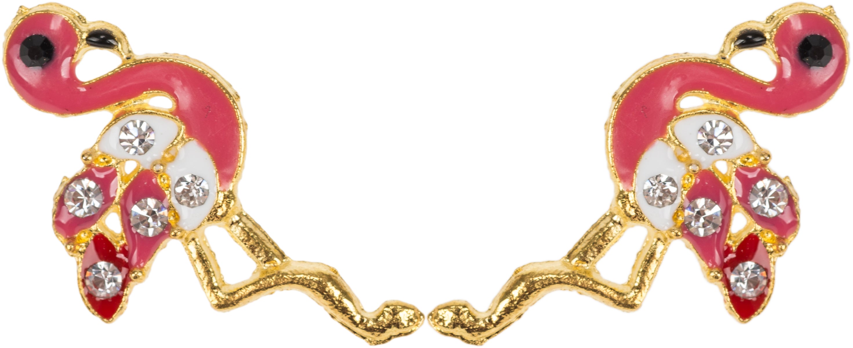 Killer_Kirsche_NORA_Vintage_FLAMINGO_Glitzerstein_Ohrringe_OHRSTECKER-1