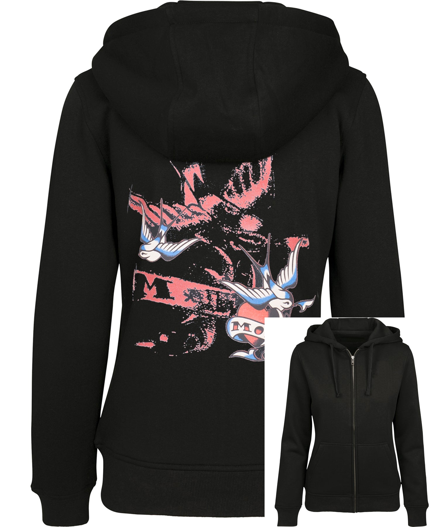 Killer_Kirsche_OLDSCHOOL_Swallow_MOM_Schwalben_Tattoo_Motiv_Hooded_Zip_Sweat_JACKE_-_Schwarz_hauptbildXvDwu8W05ffEg
