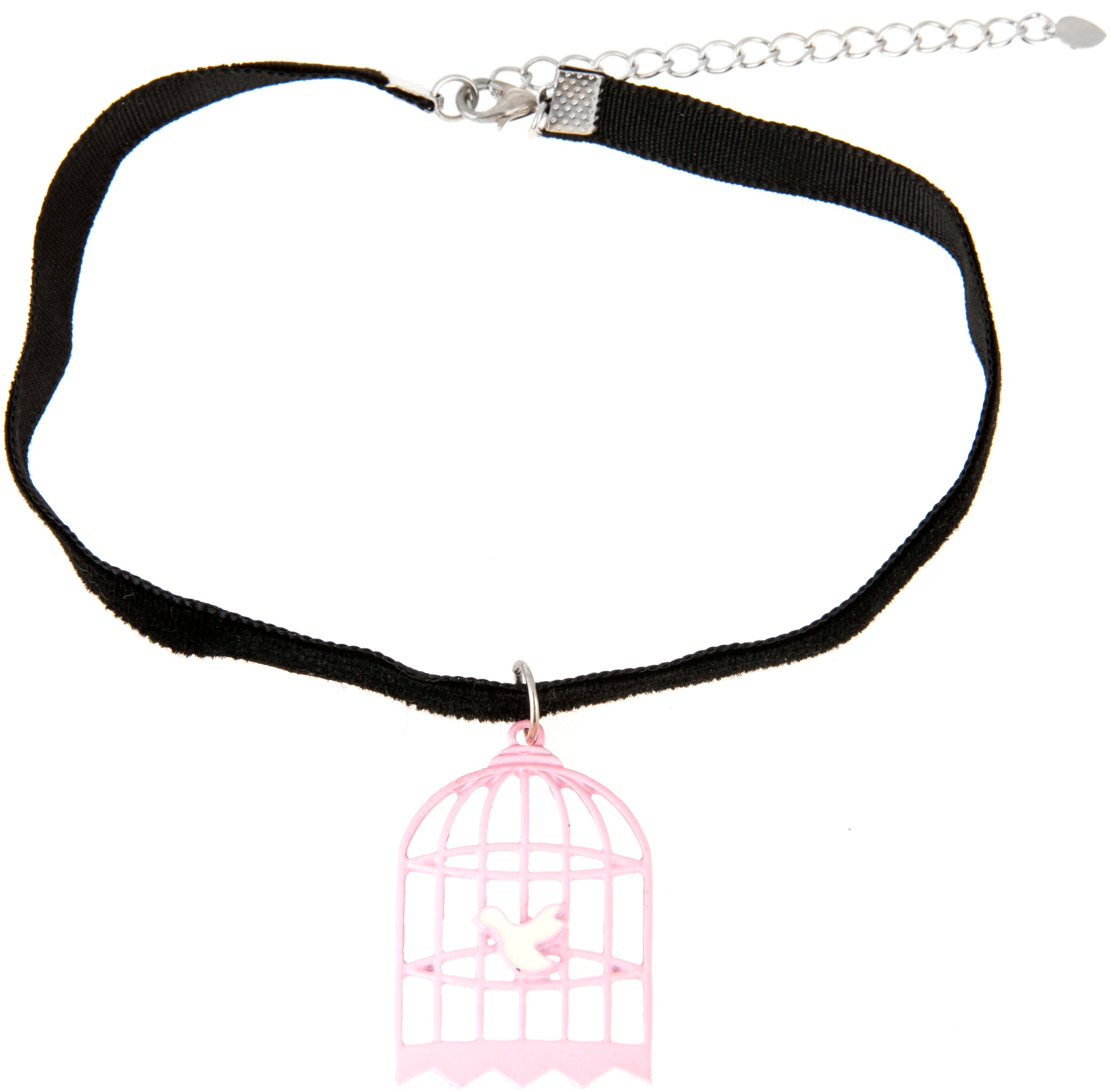 Killer_Kirsche_PINK_BIRDCAGE_Vogelkaefig_VINTAGE_Halsband_Retro_CHOKER-1
